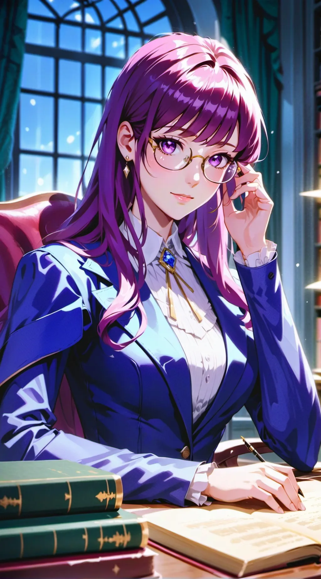 ai character: professora background