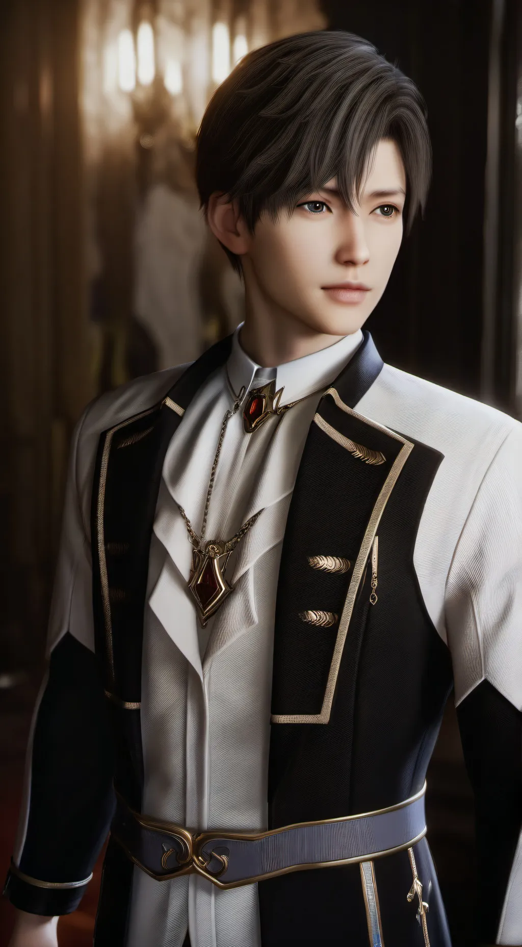 ai character: Justin  background