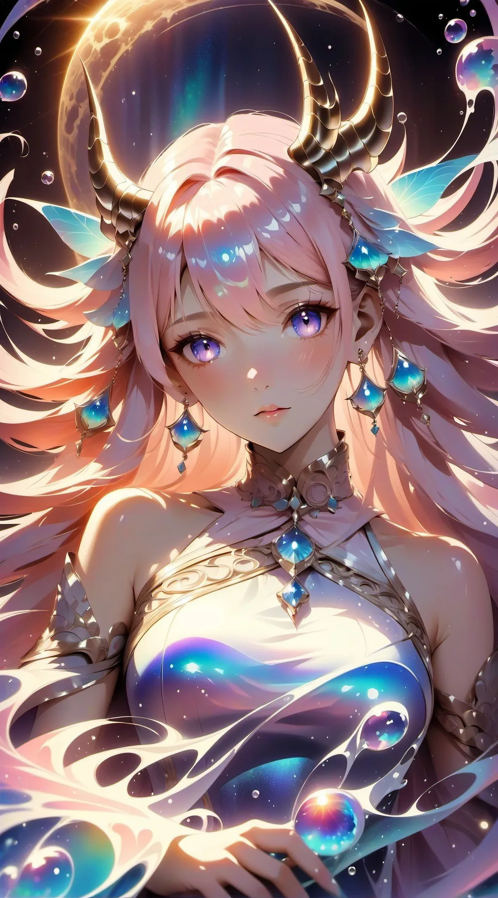 ai character: Cute anime girl background