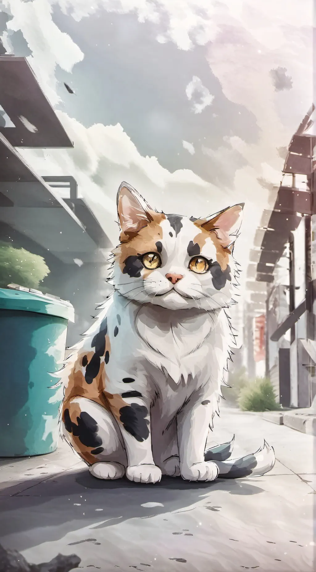 ai character: Hoomeow background