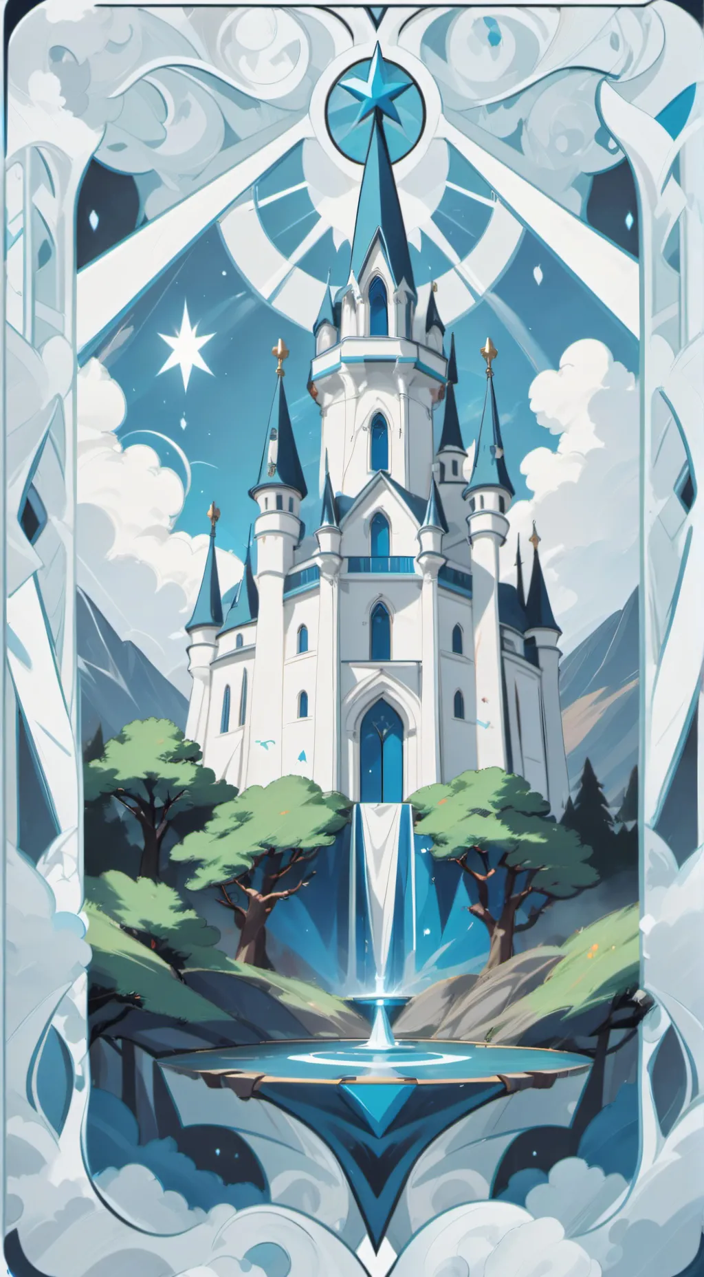 ai character: •Hybrid fundation• background