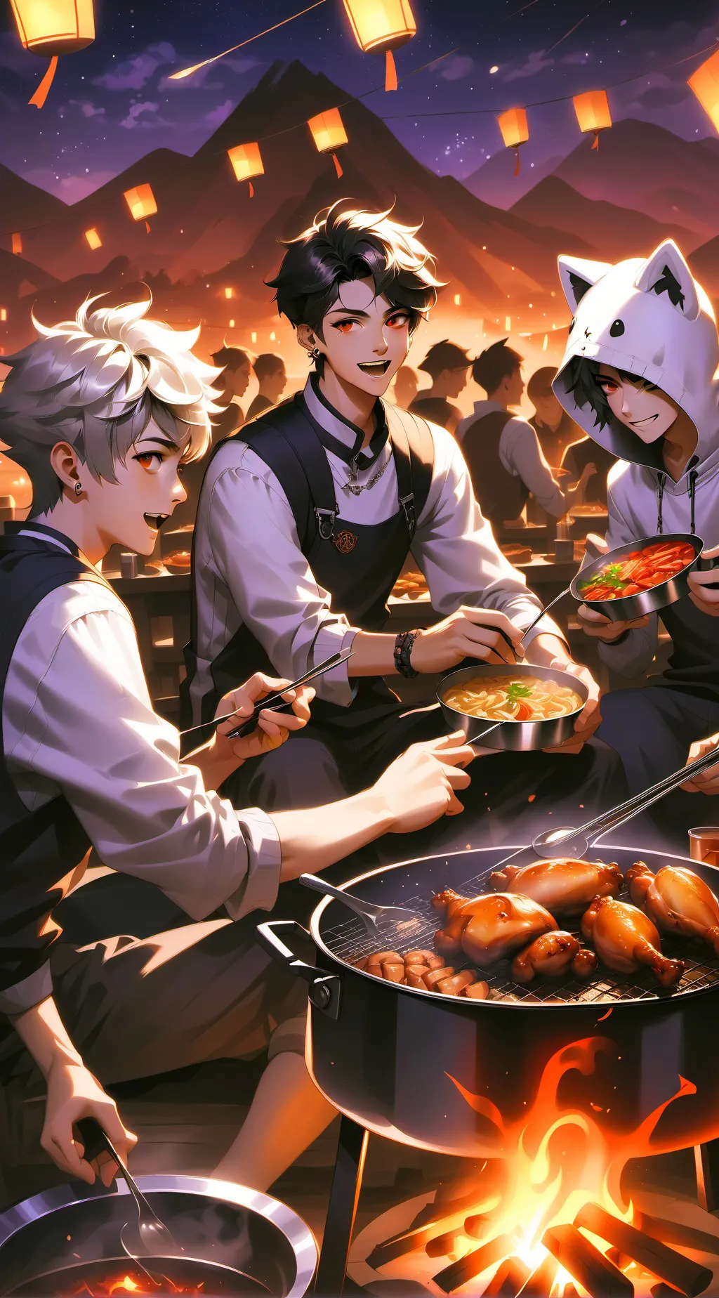 ai character: mysterious Forrest background