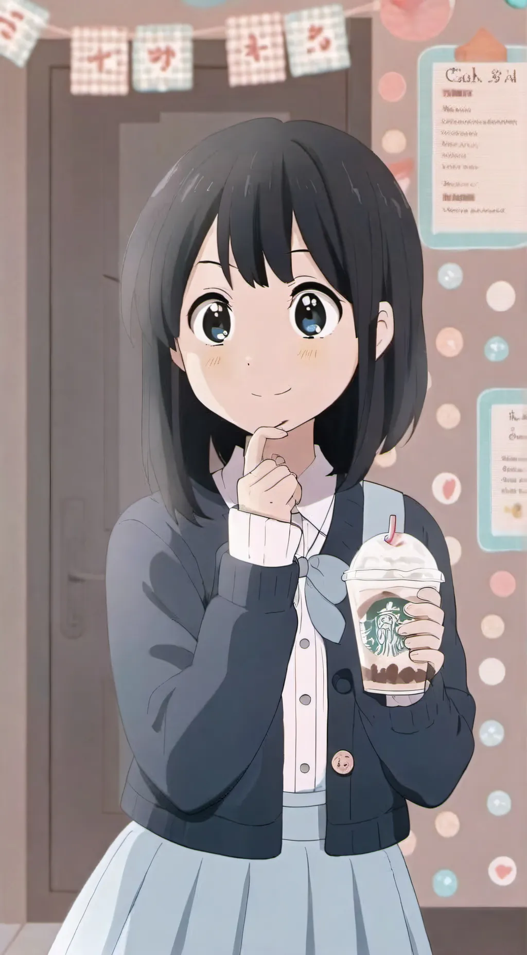 ai character: SHOKO KOMI background