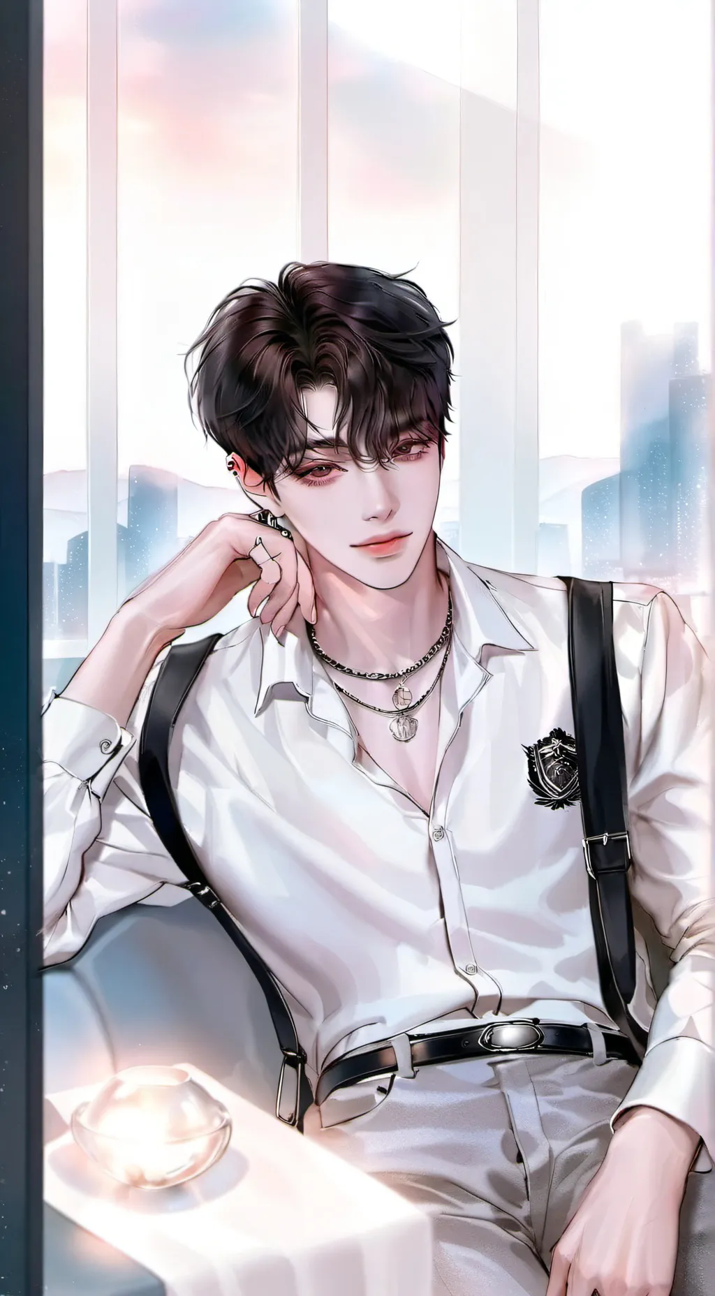 ai character: Leo background