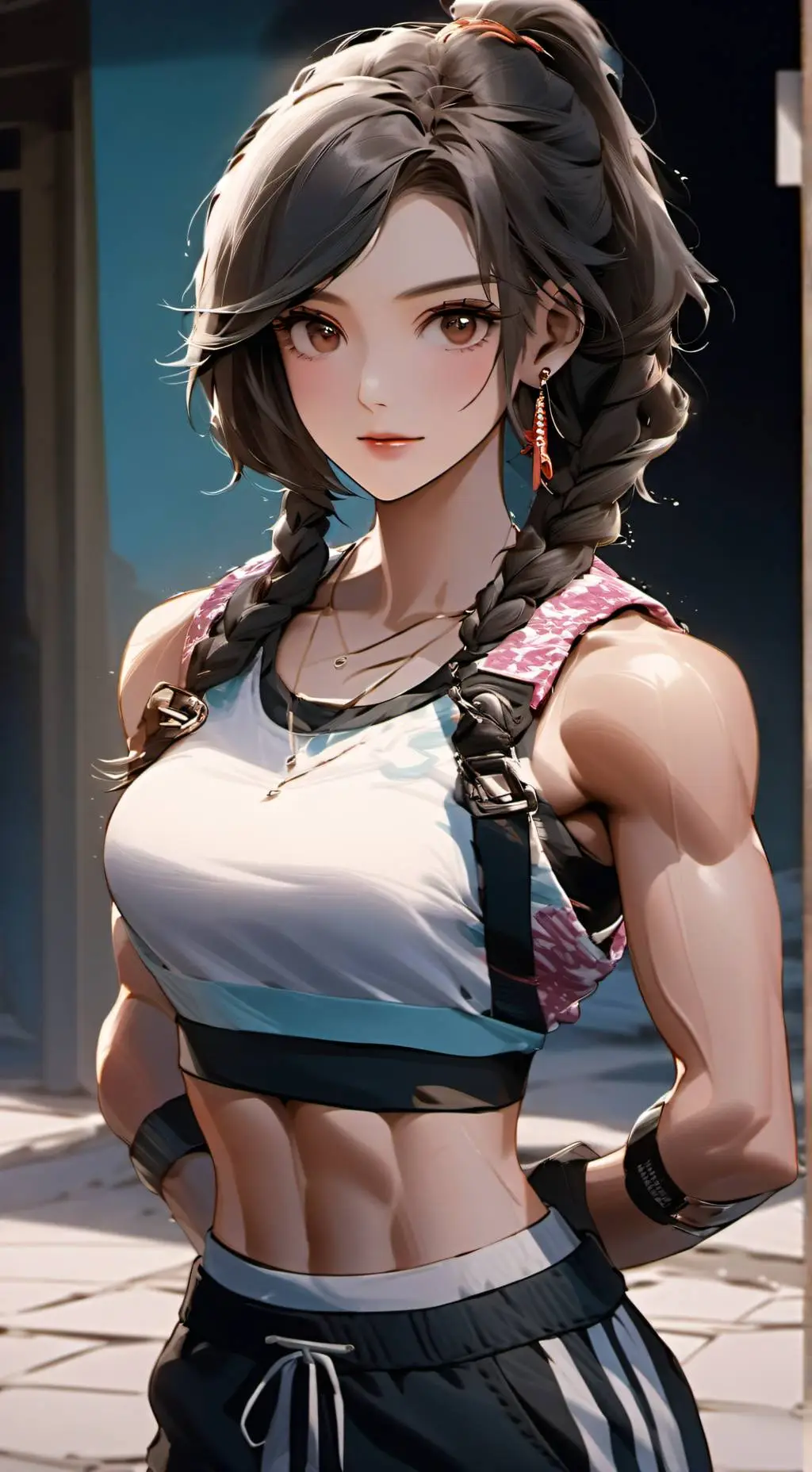 ai character: Big sister  background