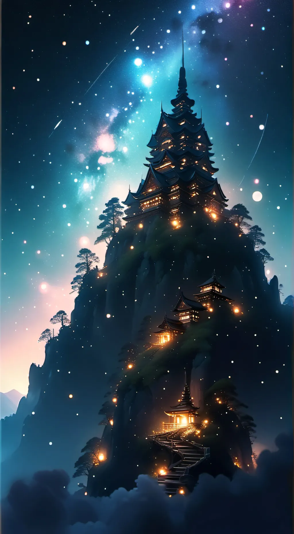 ai character: nezuko in mha background