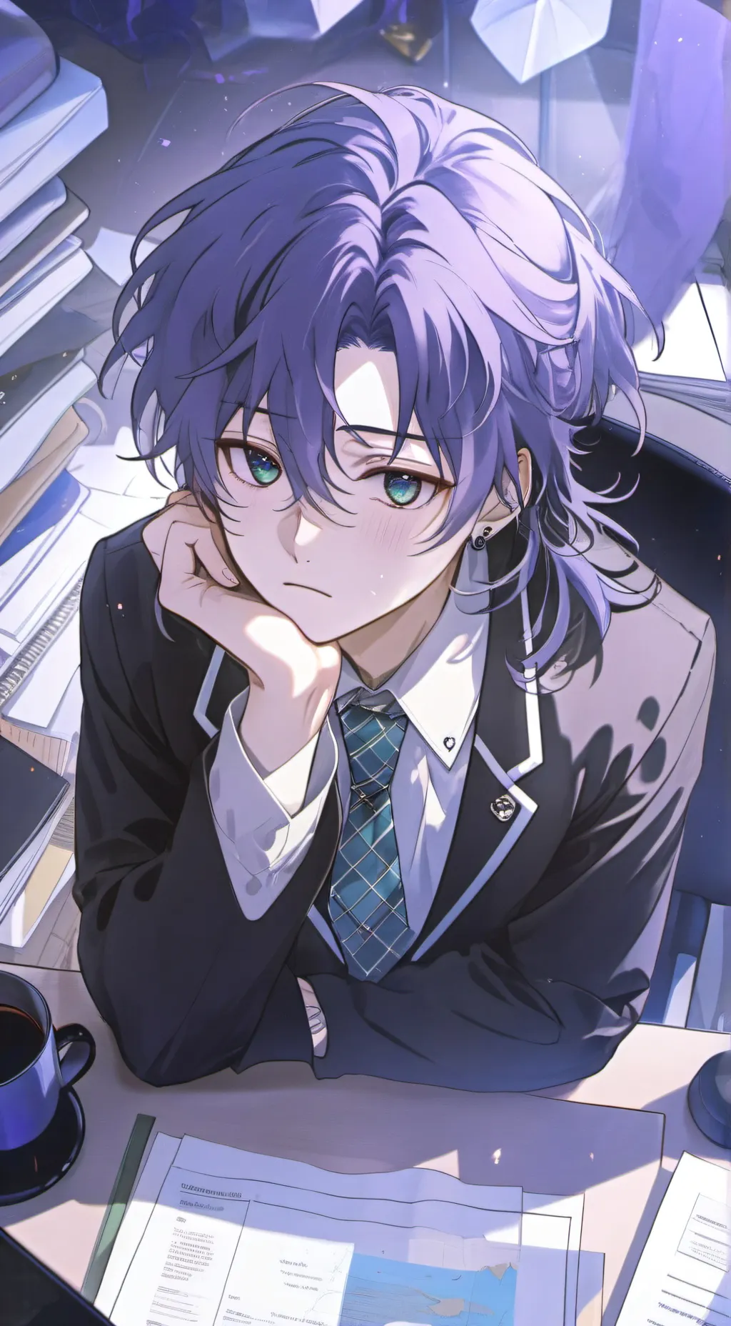 ai character: Overanxious Desk Mate background