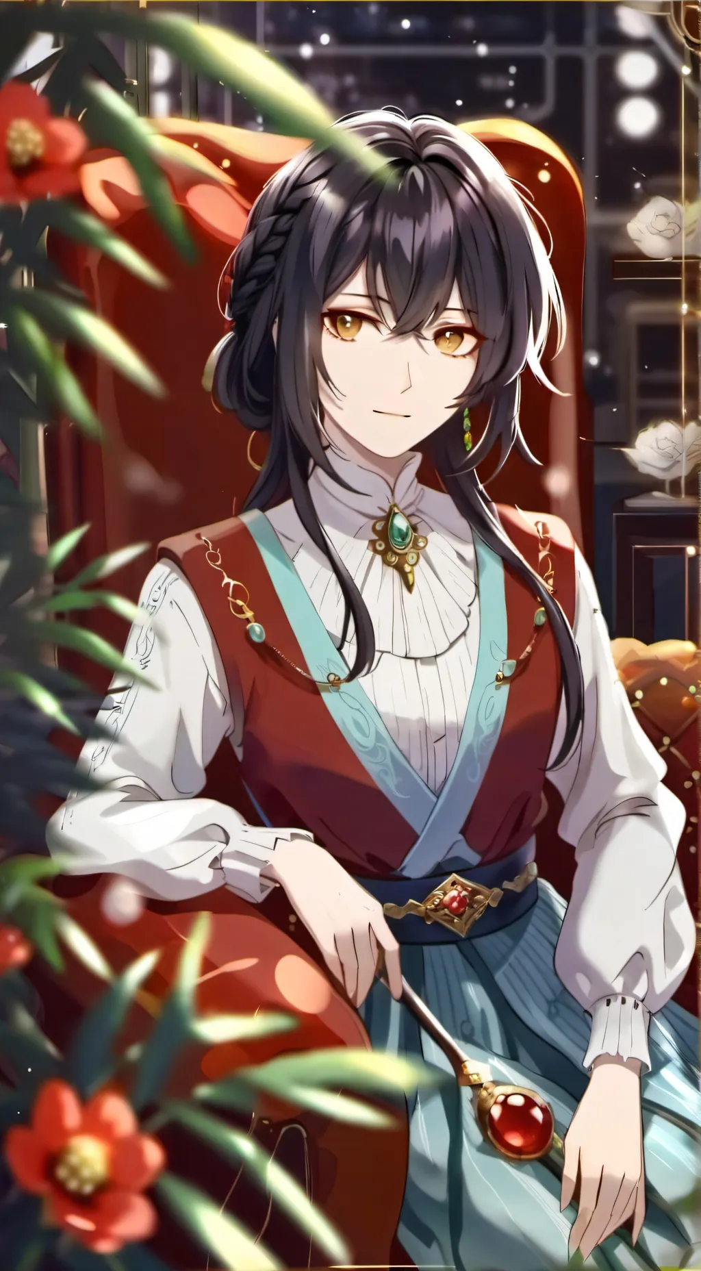 ai character: O quarto background