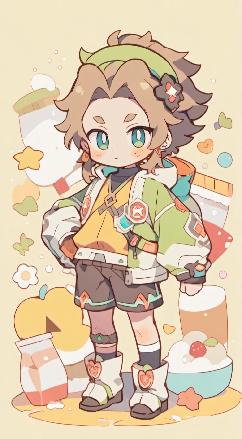 ai character: kny background