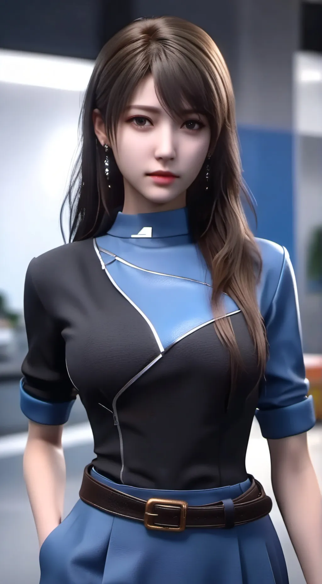 ai character: girl background