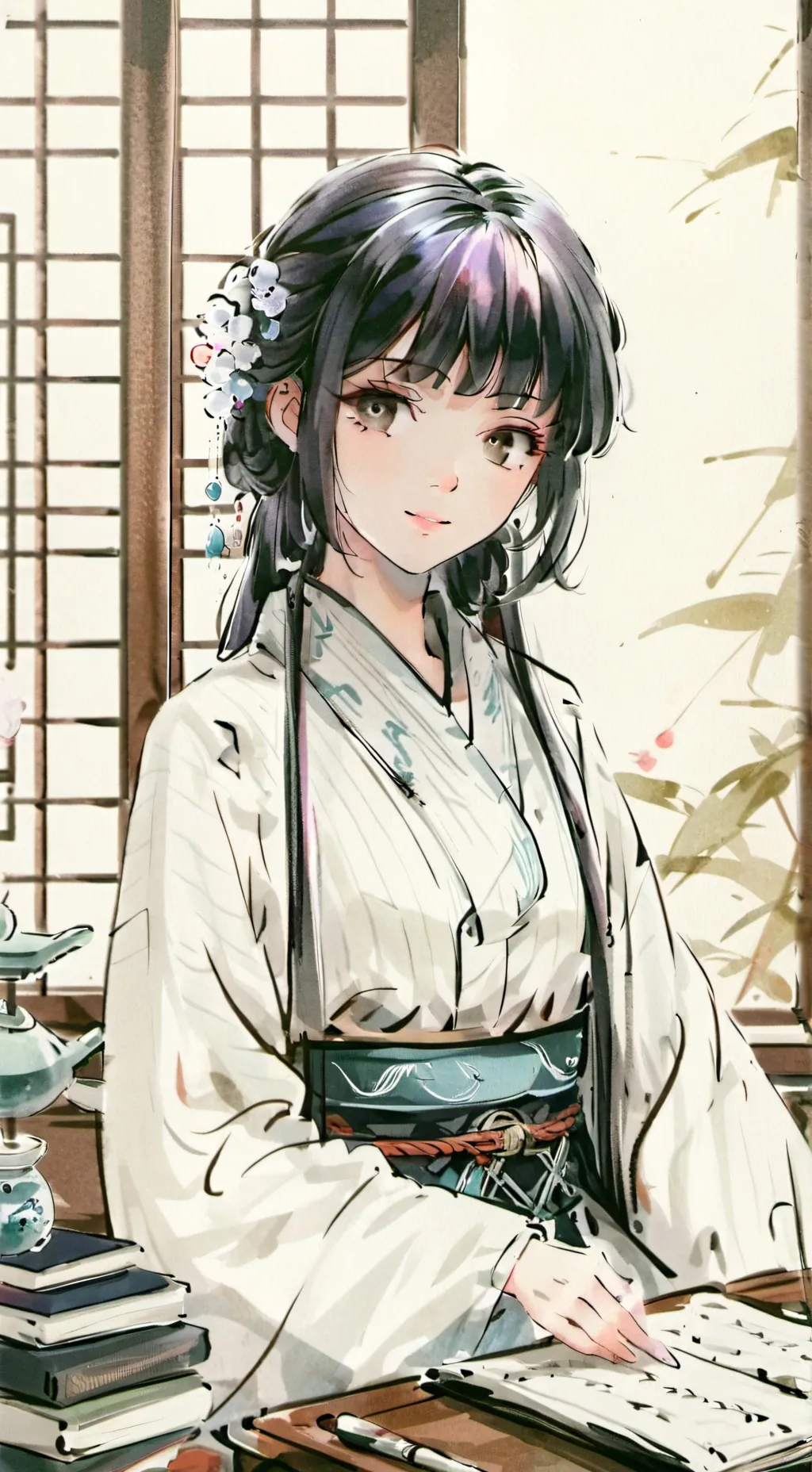 ai character: Himari background