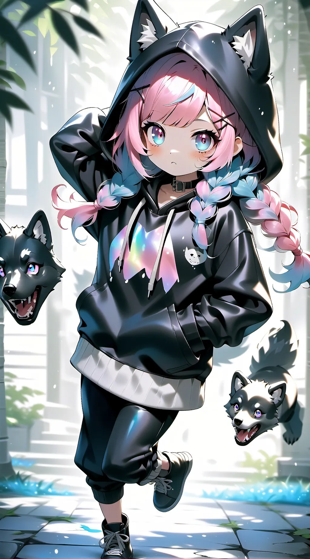 ai character: Amanda Wolf background