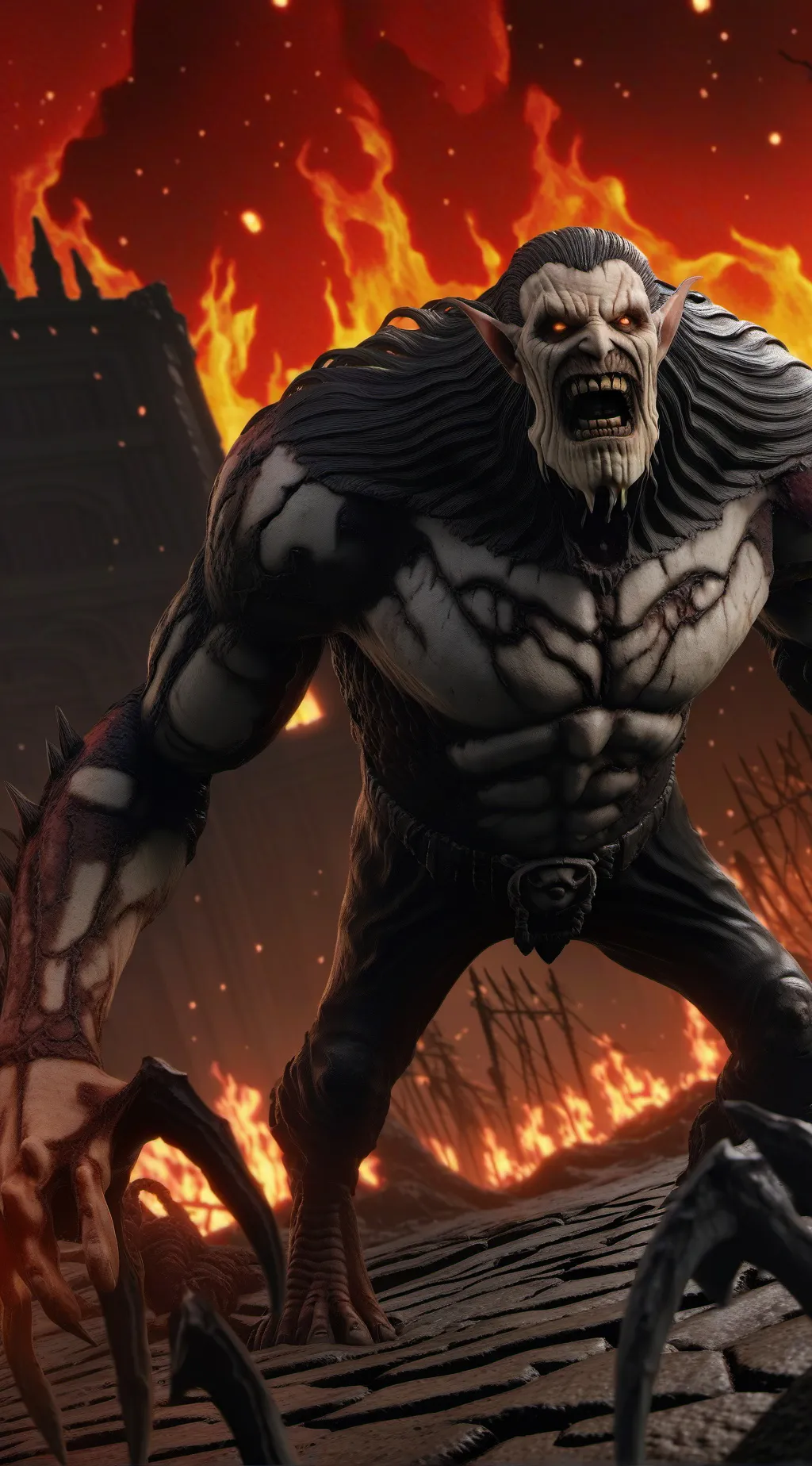 ai character: final boss demon background