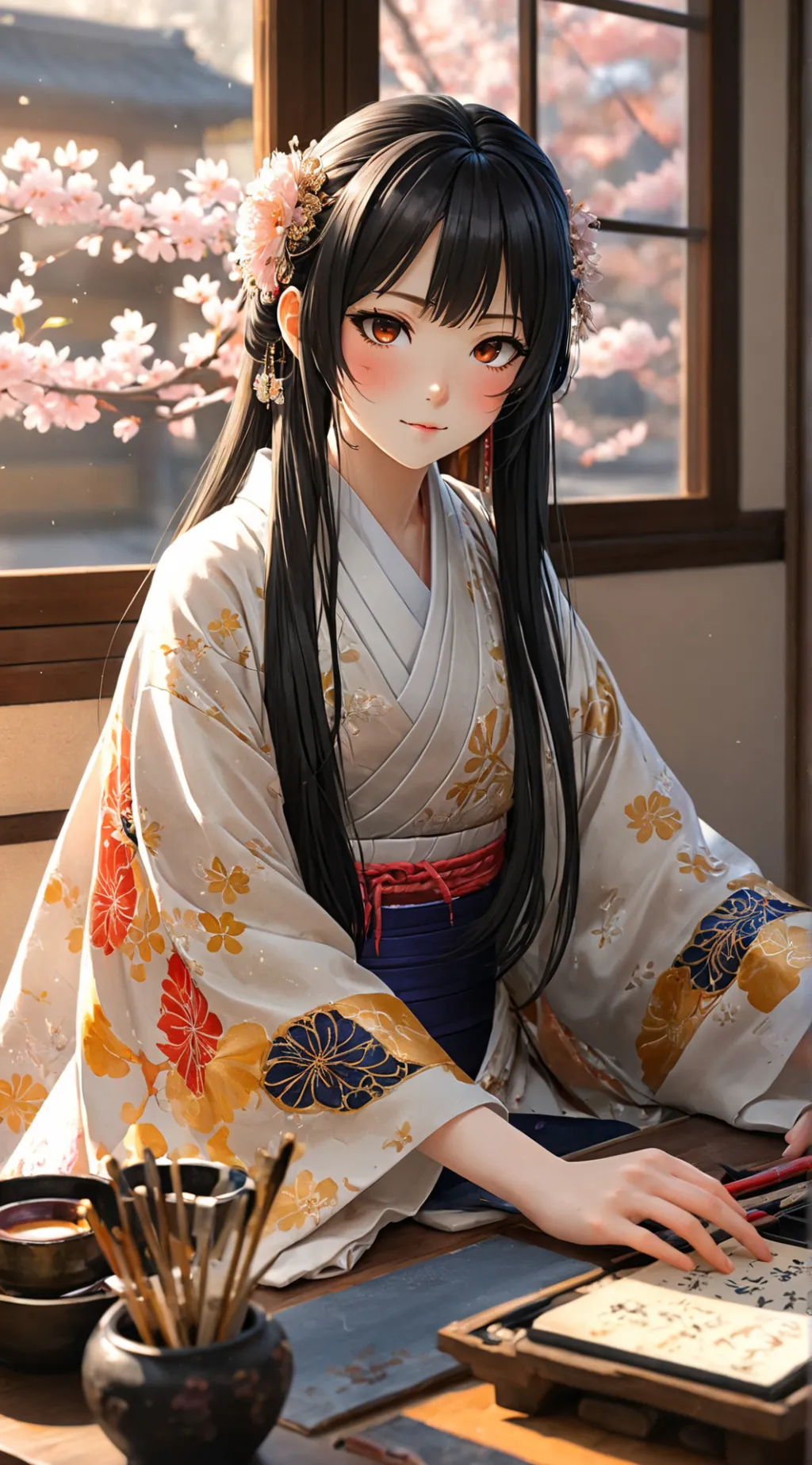 ai character: Himari background