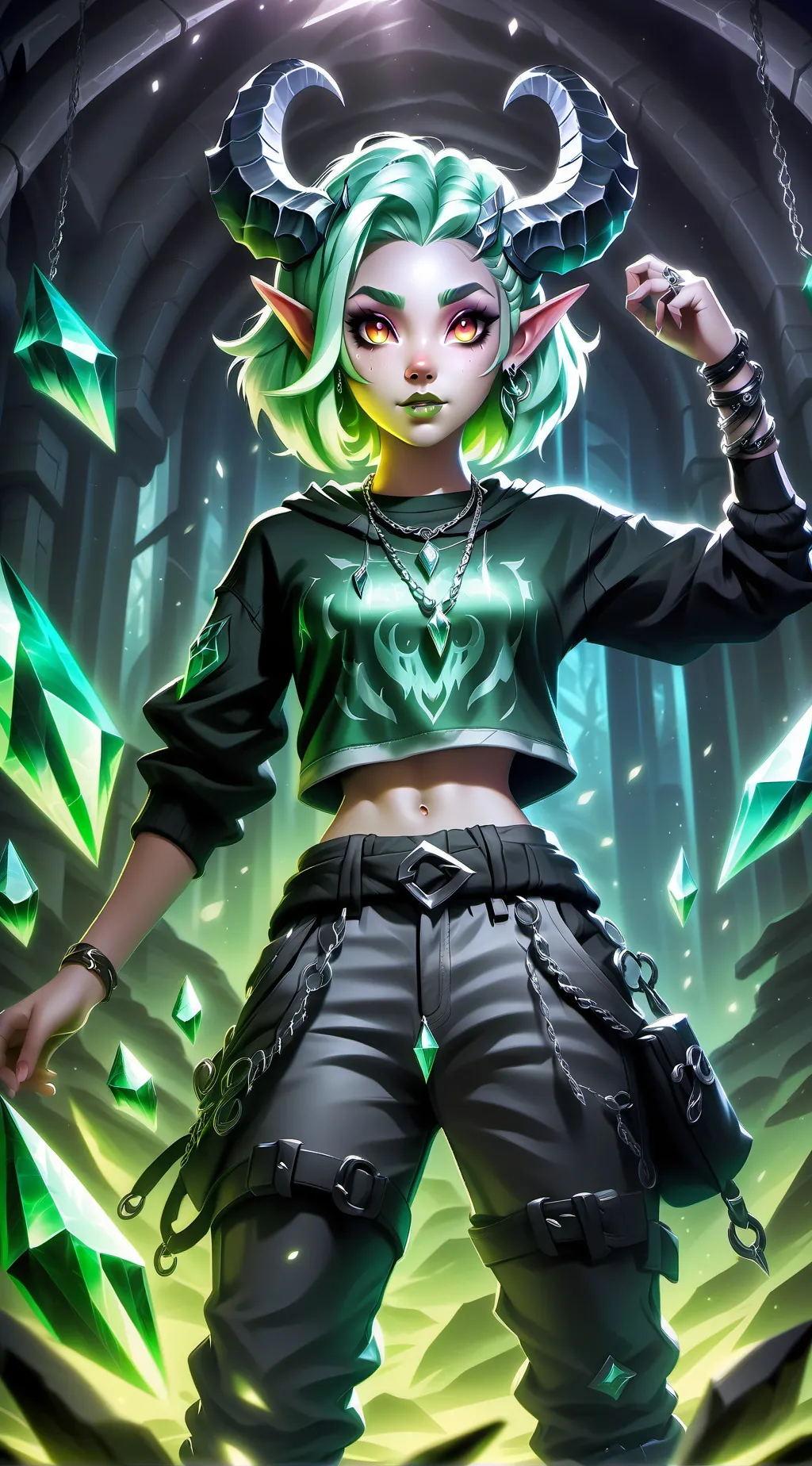 ai character: MHA MEETS ELF GIRL background