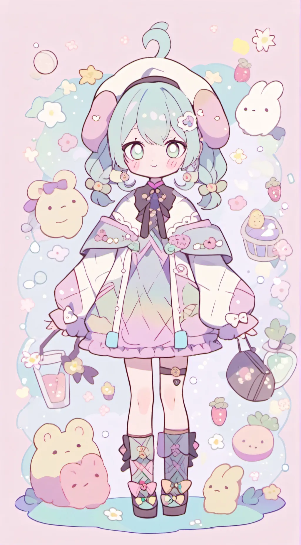 ai character: love background