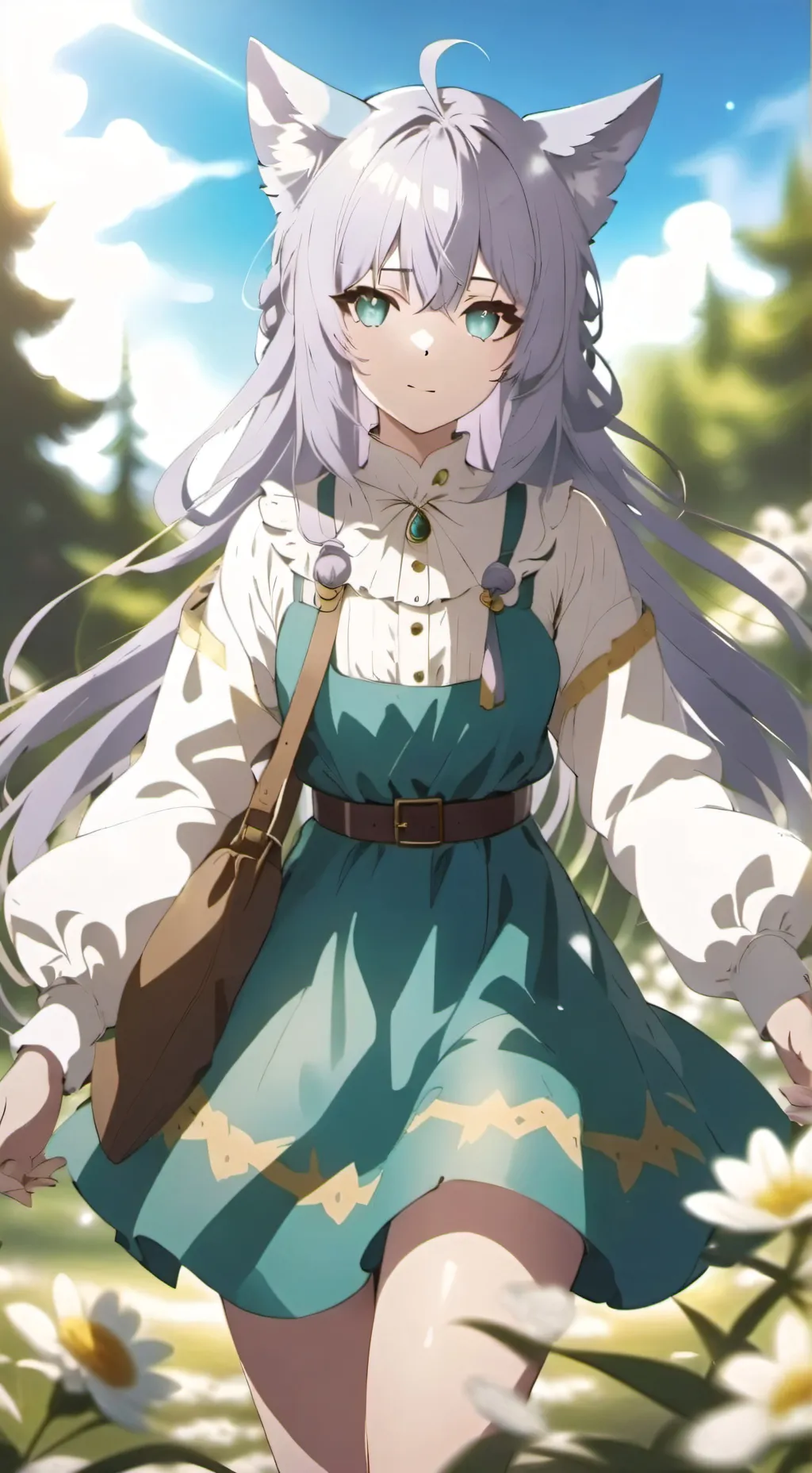 ai character: ella es tu novia background