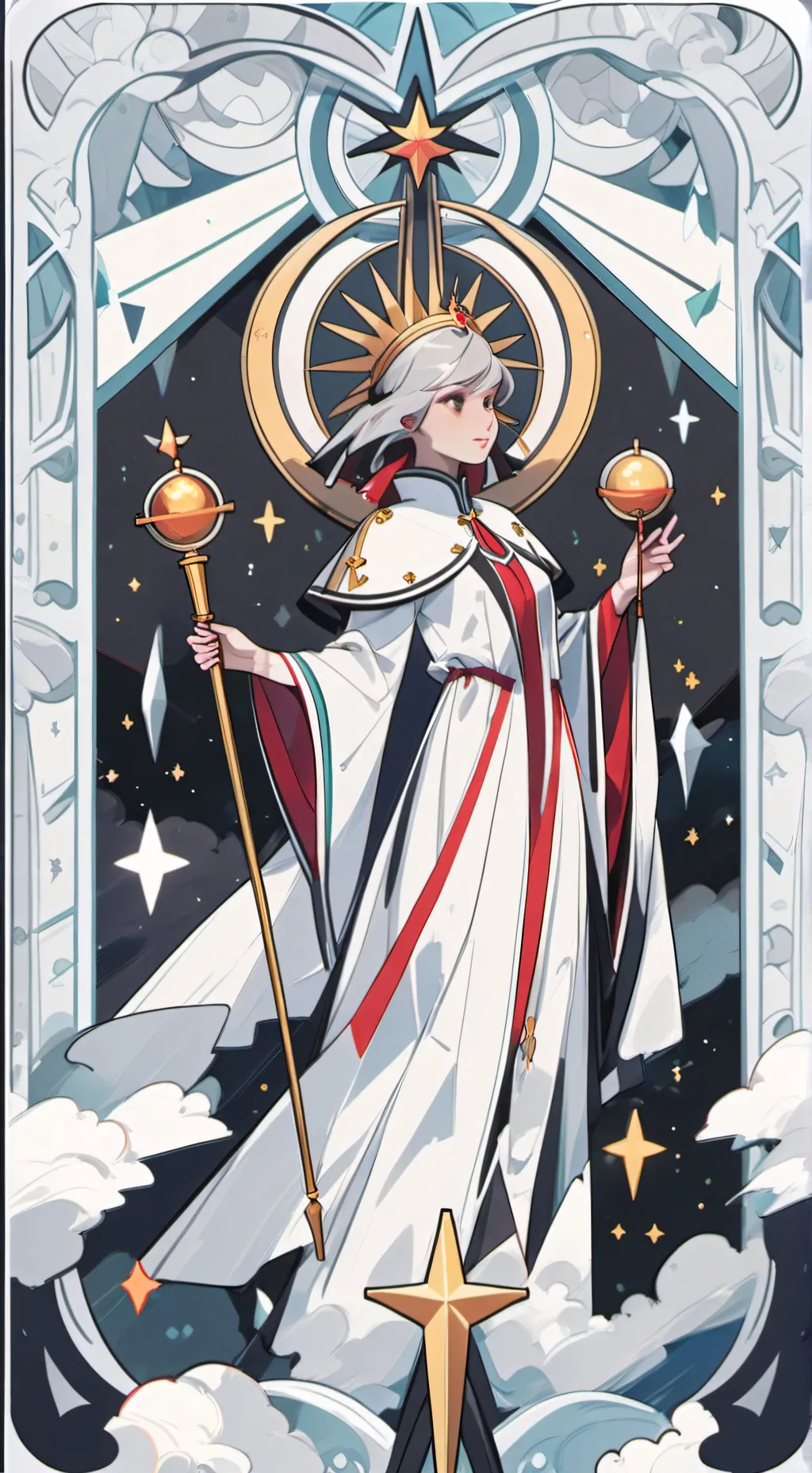 ai character: santo niño  background