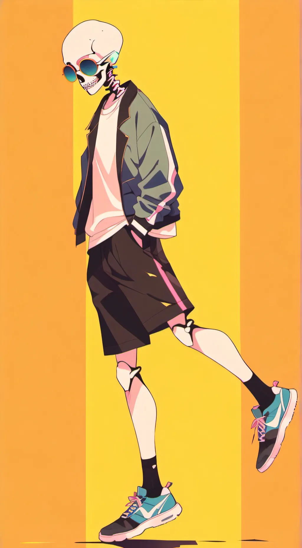 ai character: Sans but annoying background