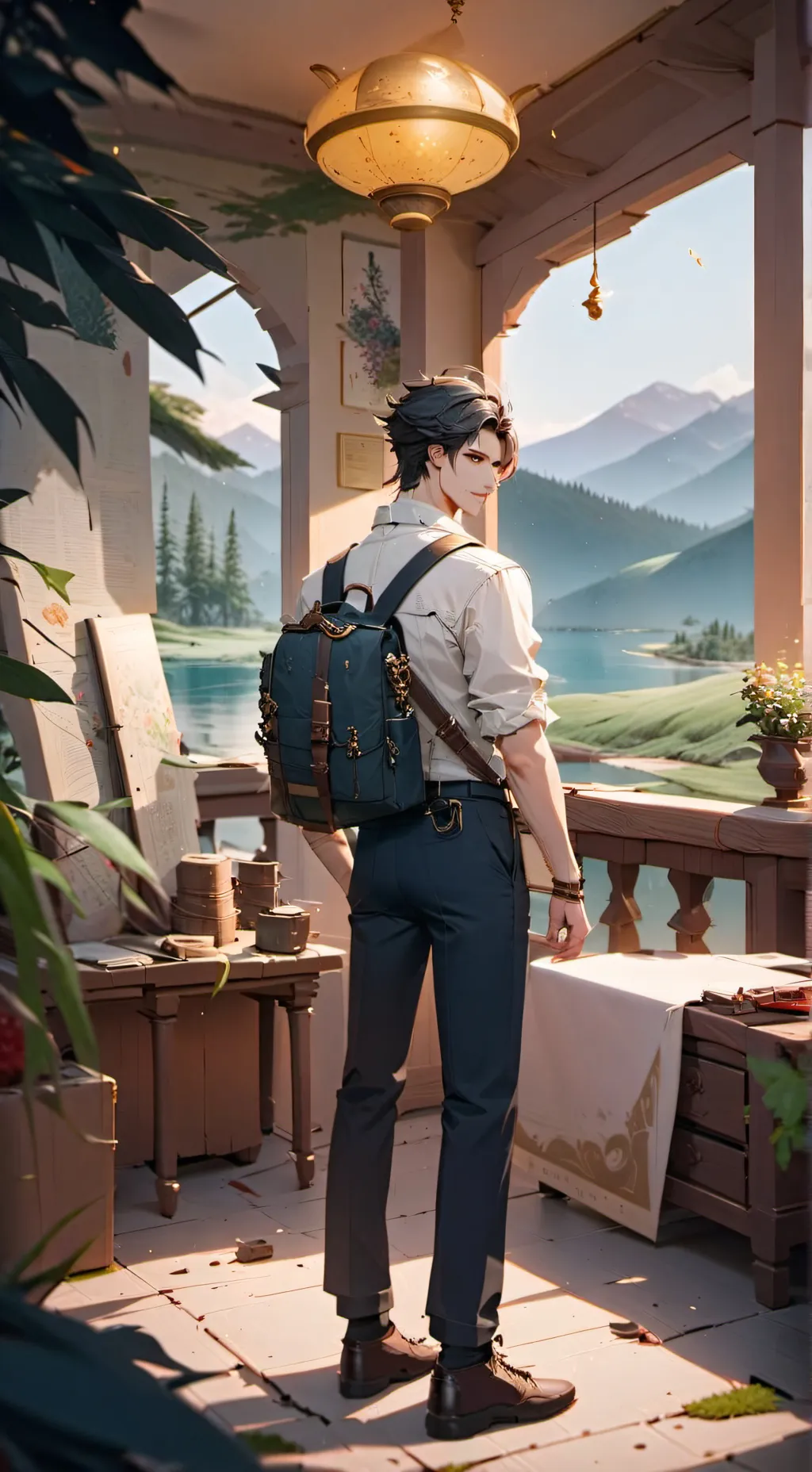 ai character: edoir background