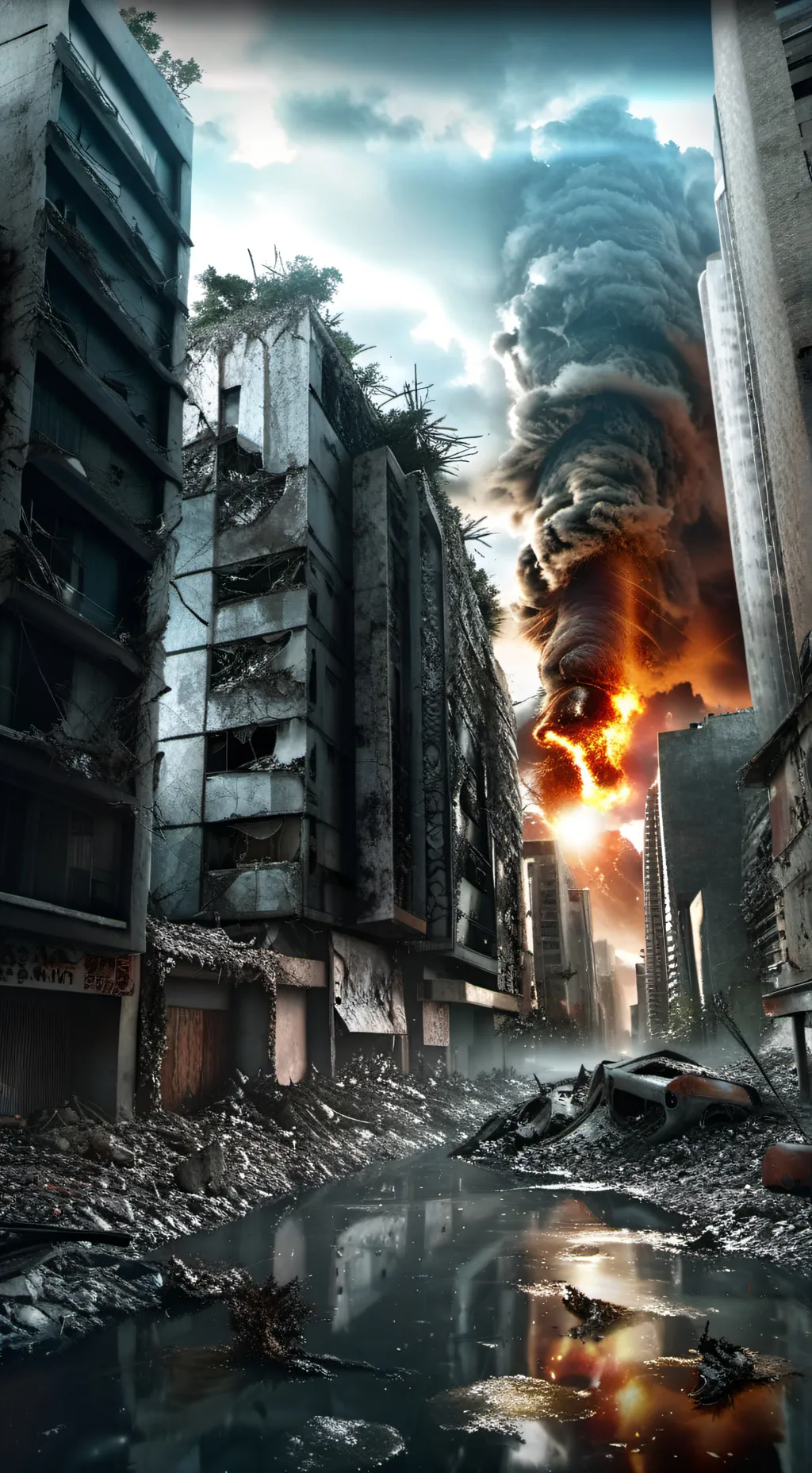 ai character: zombie Apocalypse background