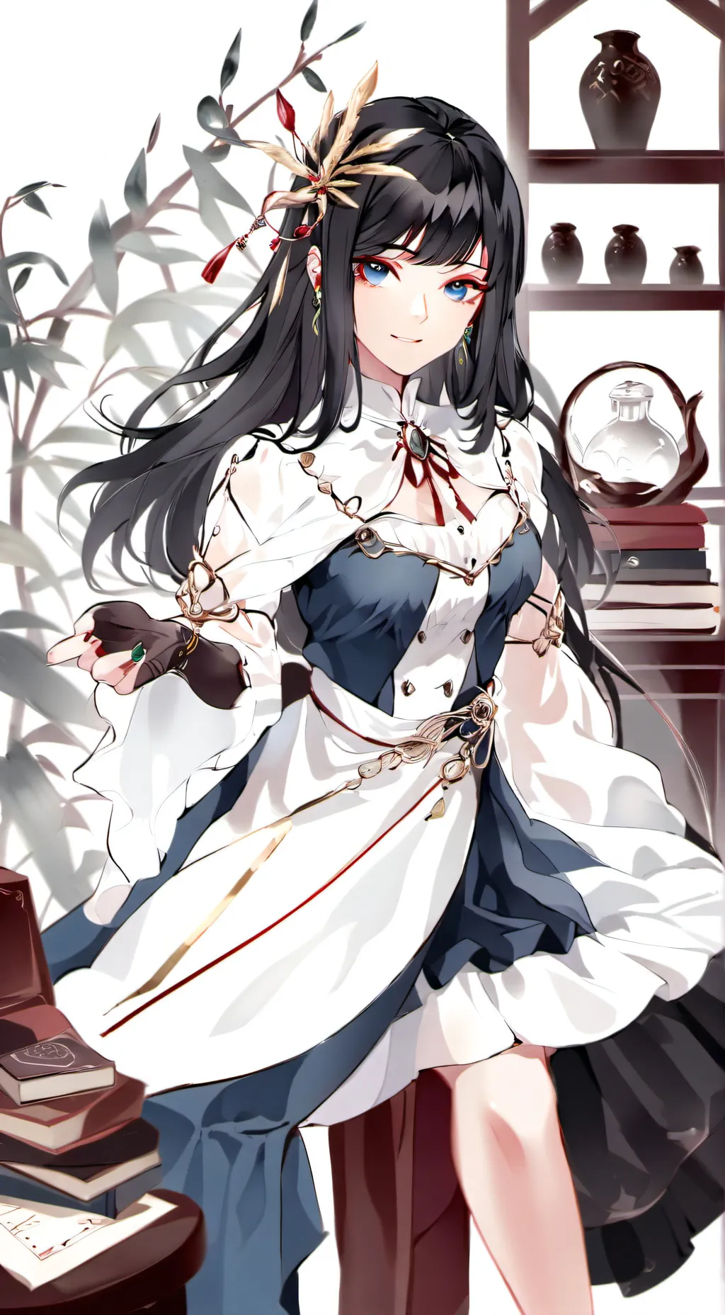 ai character: Freytalia Glowing background