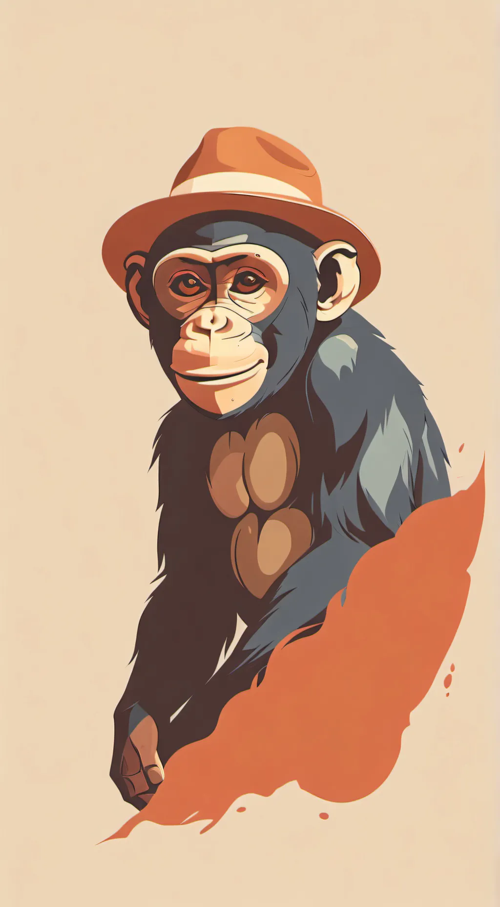 ai character: gorilla tag ghost  background