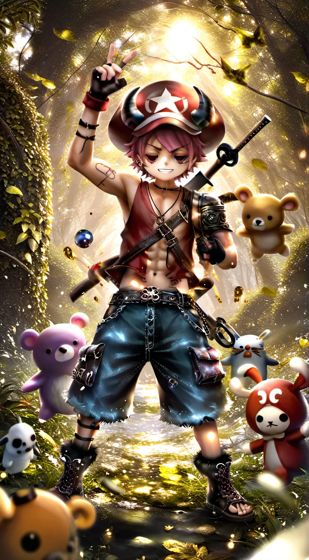 ai character: Tony Tony Chopper background