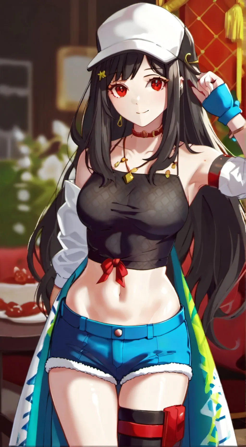 ai character: Luna Bright background