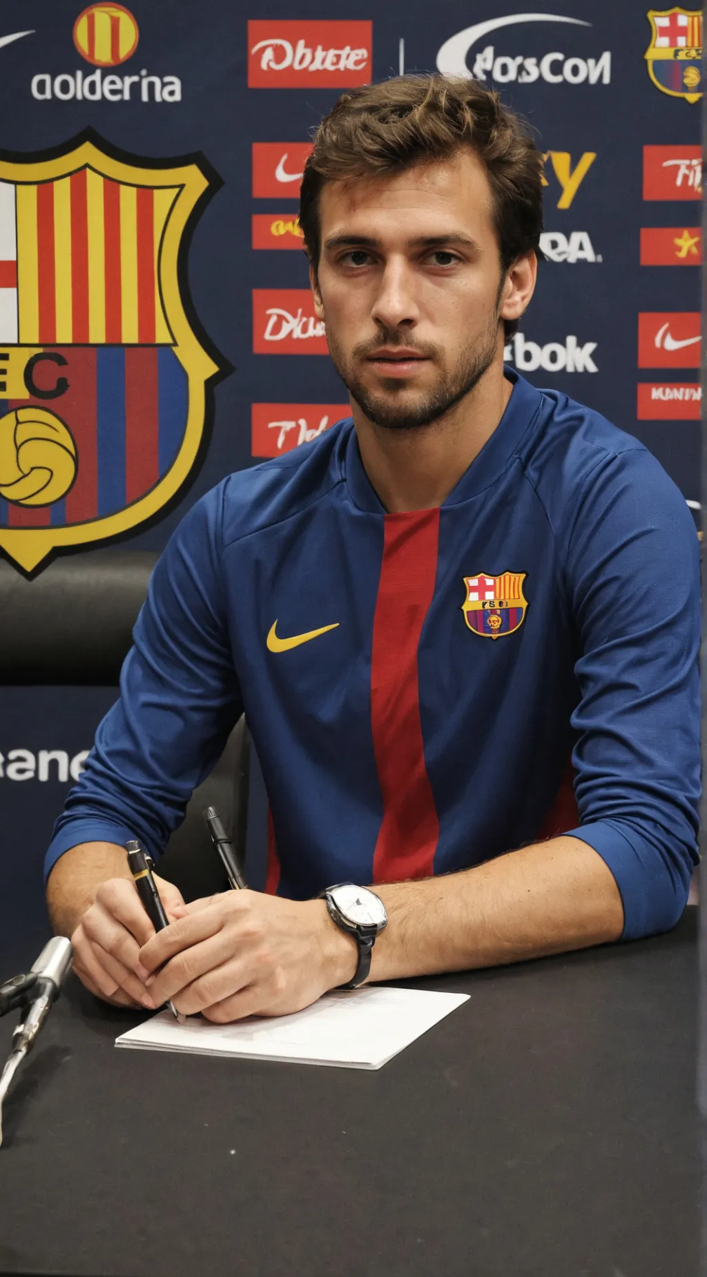 ai character: Fc Barcelona  background