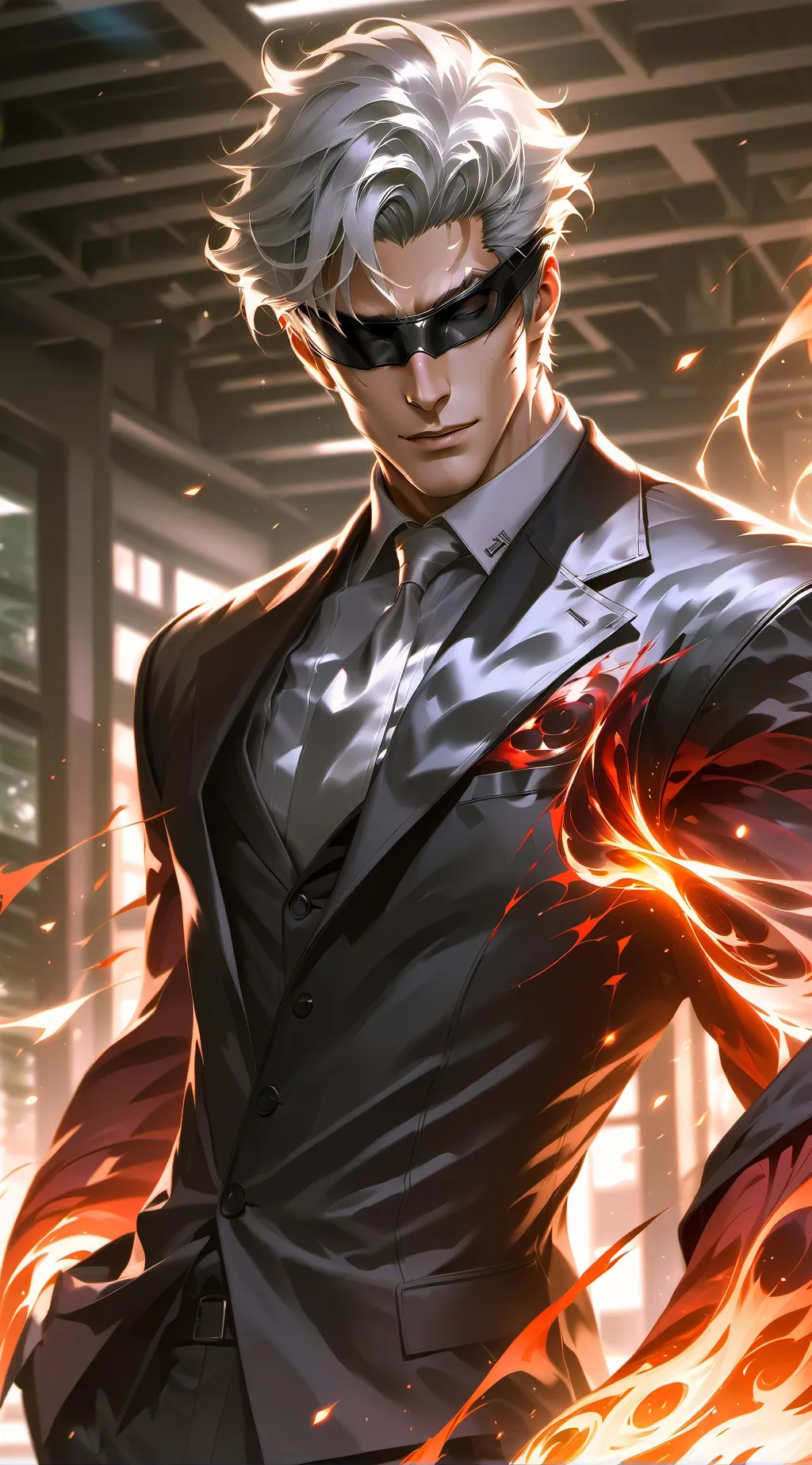 ai character: Satoru Gojo background