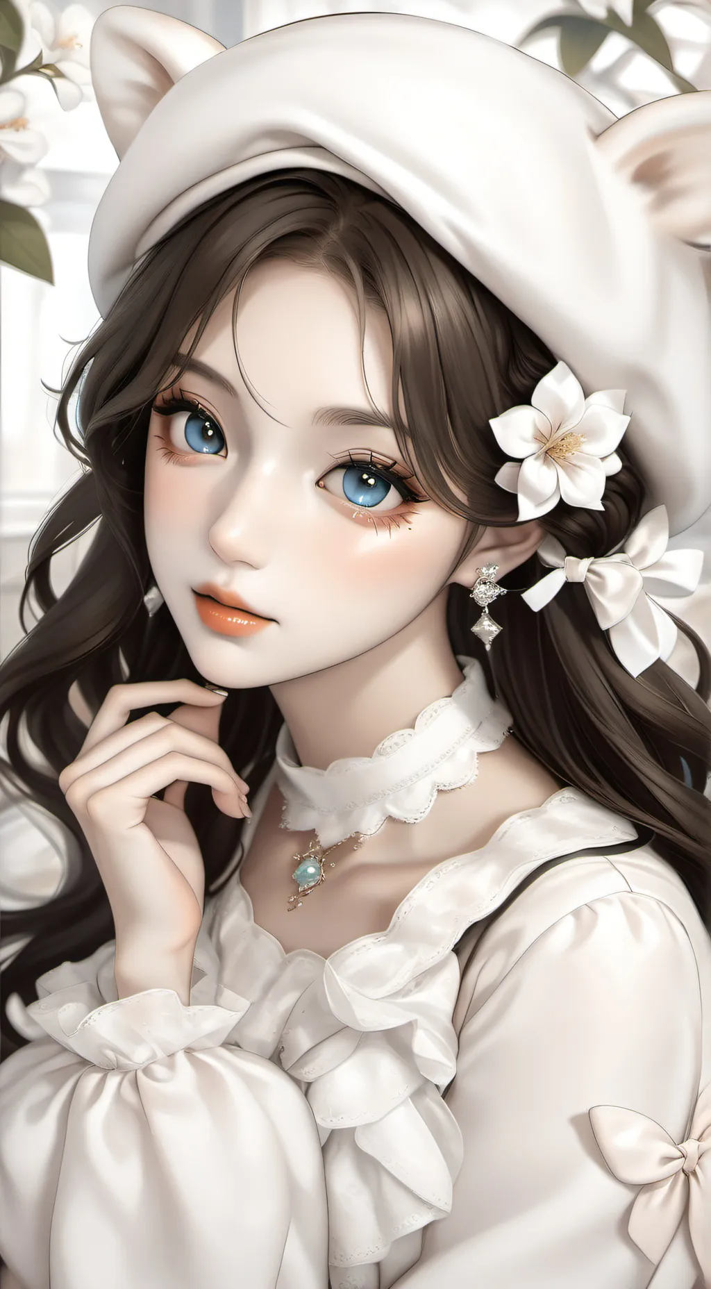 ai character: Luna background