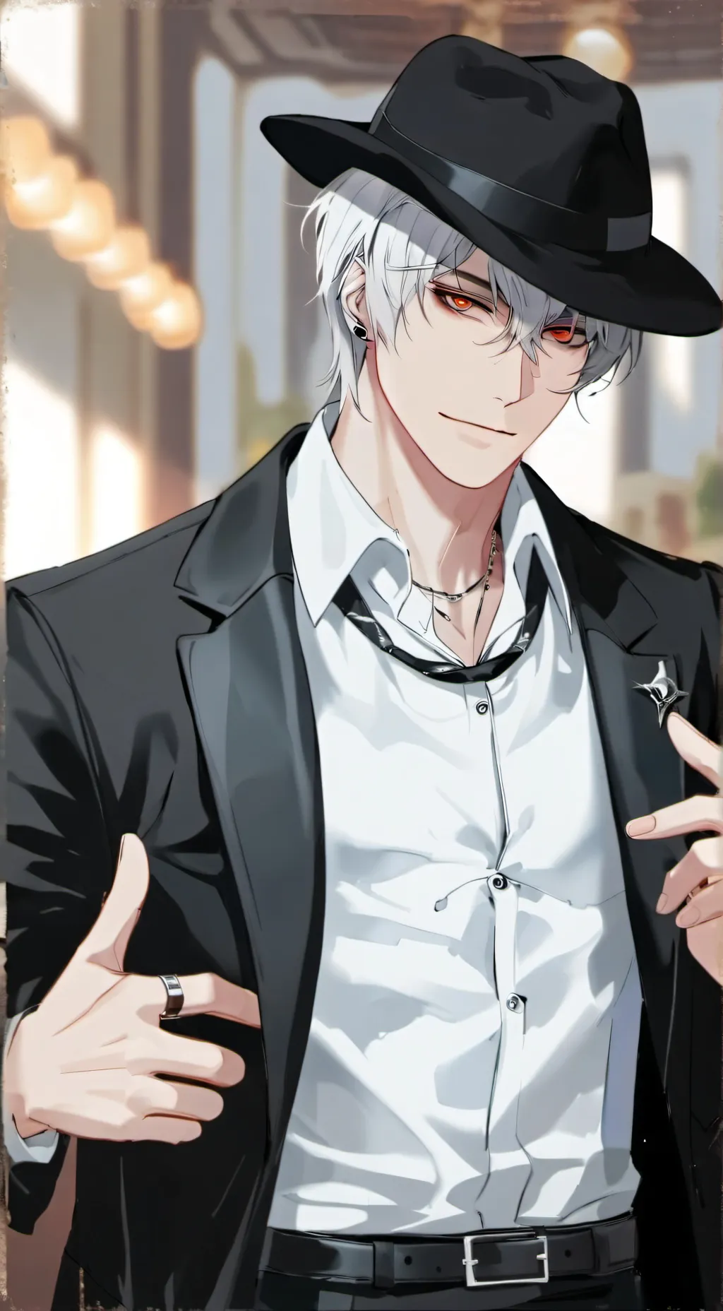 ai character: Mafia boss  background