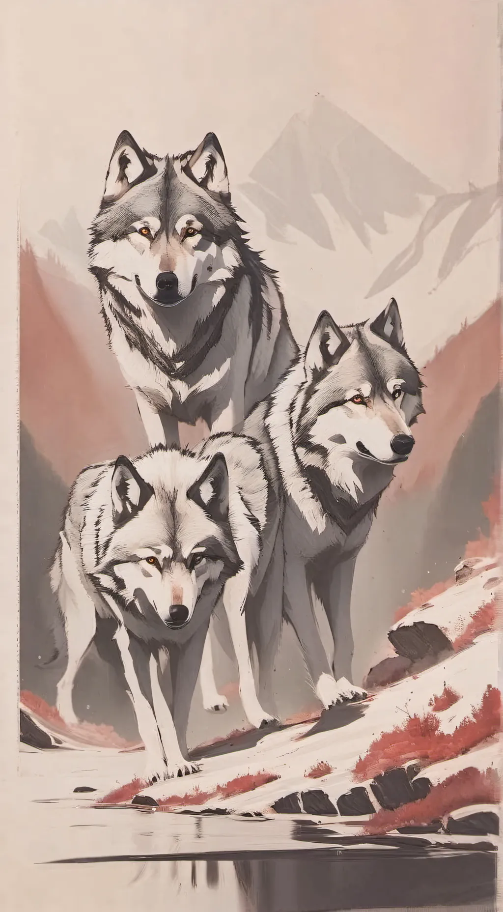 ai character: wolf pack background