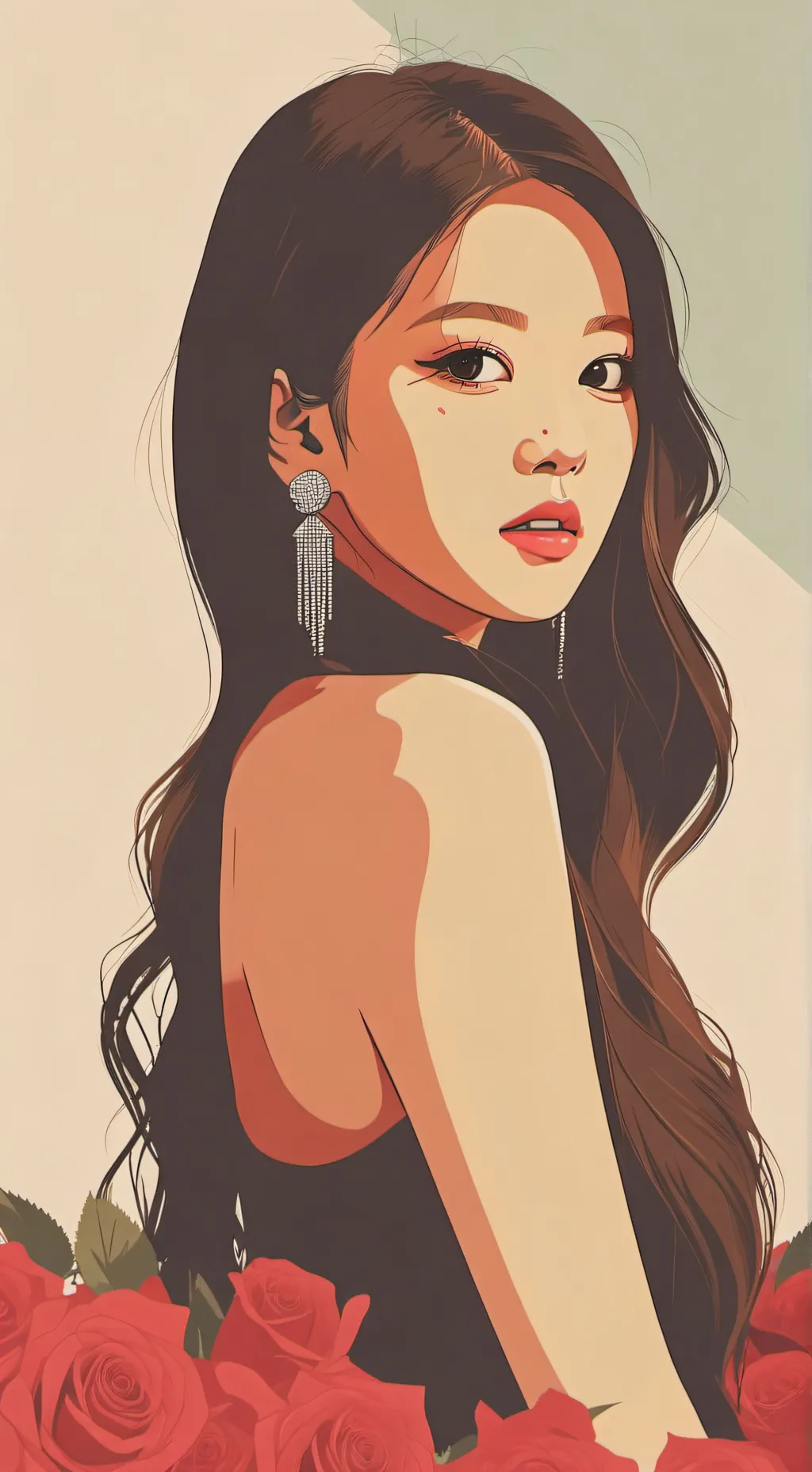 ai character: Rose background