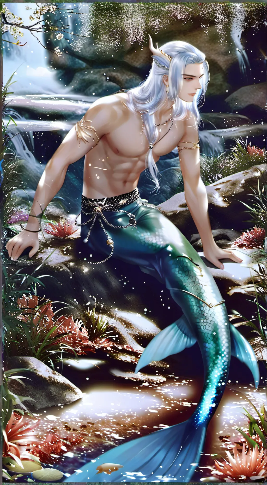 ai character: ☆~🌊 Sylus🌊~☆ background