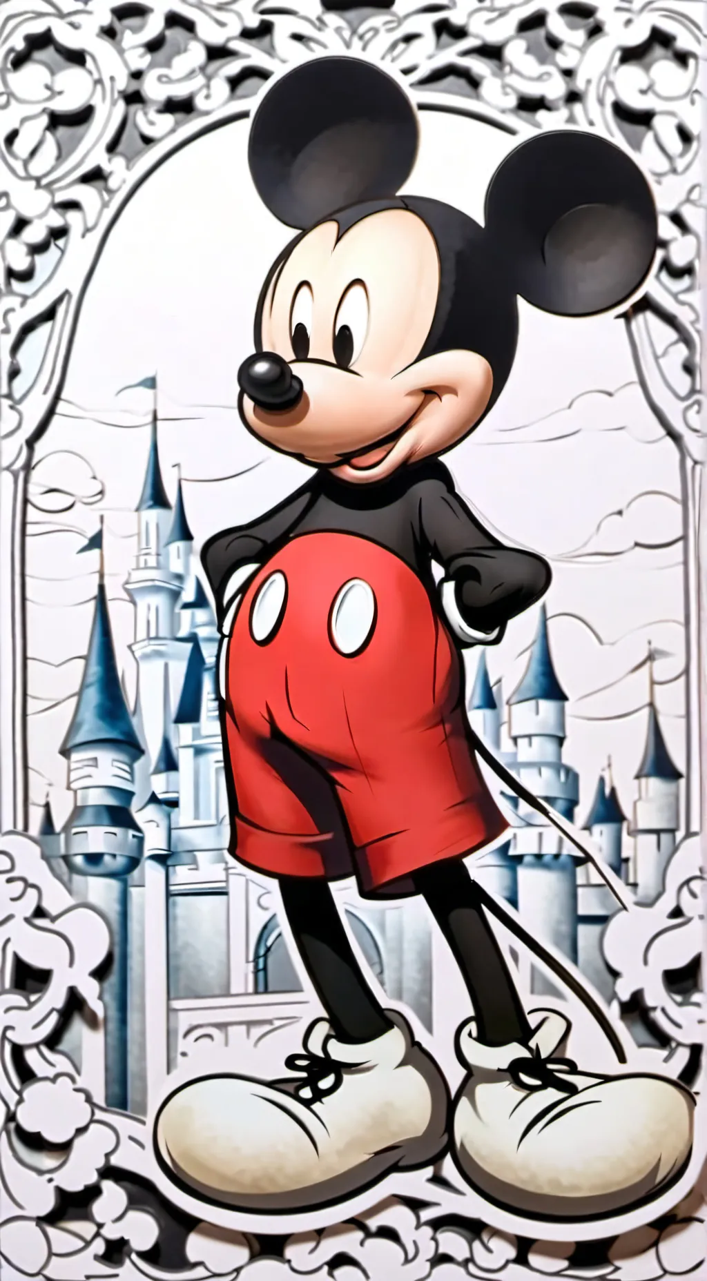 ai character: Disney World background