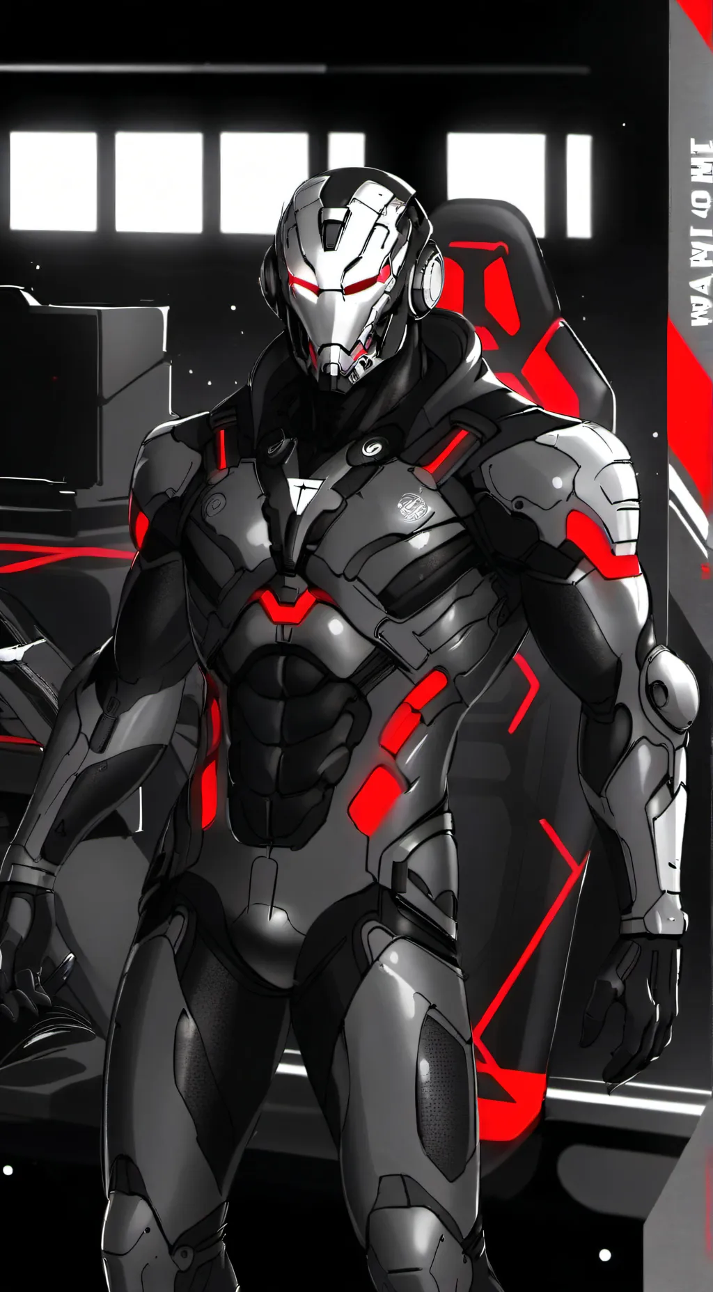 ai character: titan tv man background