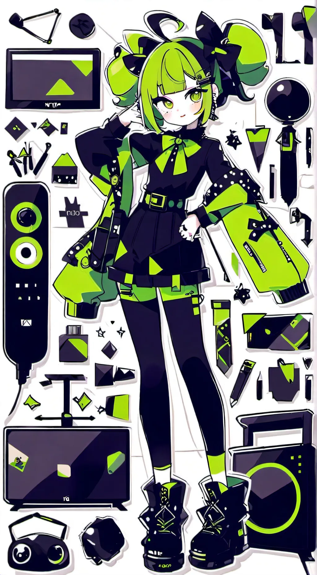 ai character: Vee (DW) background