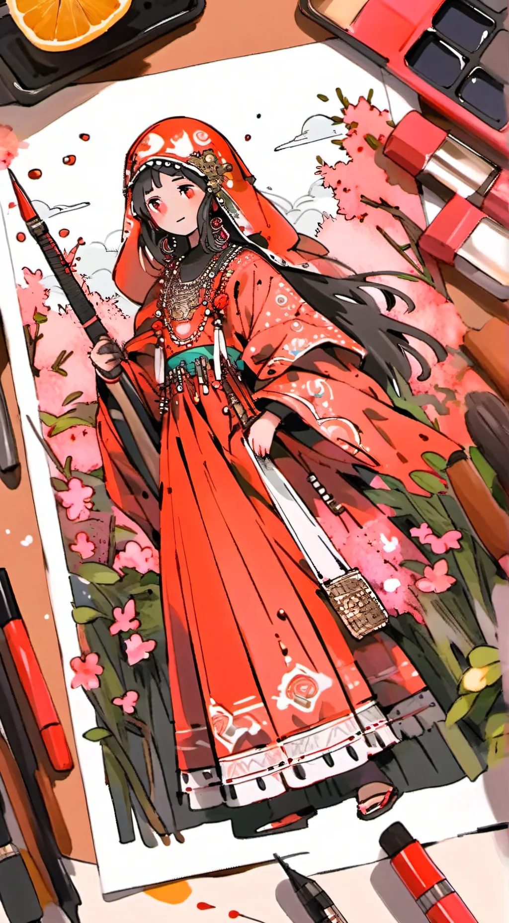 ai character: Your kind gf background