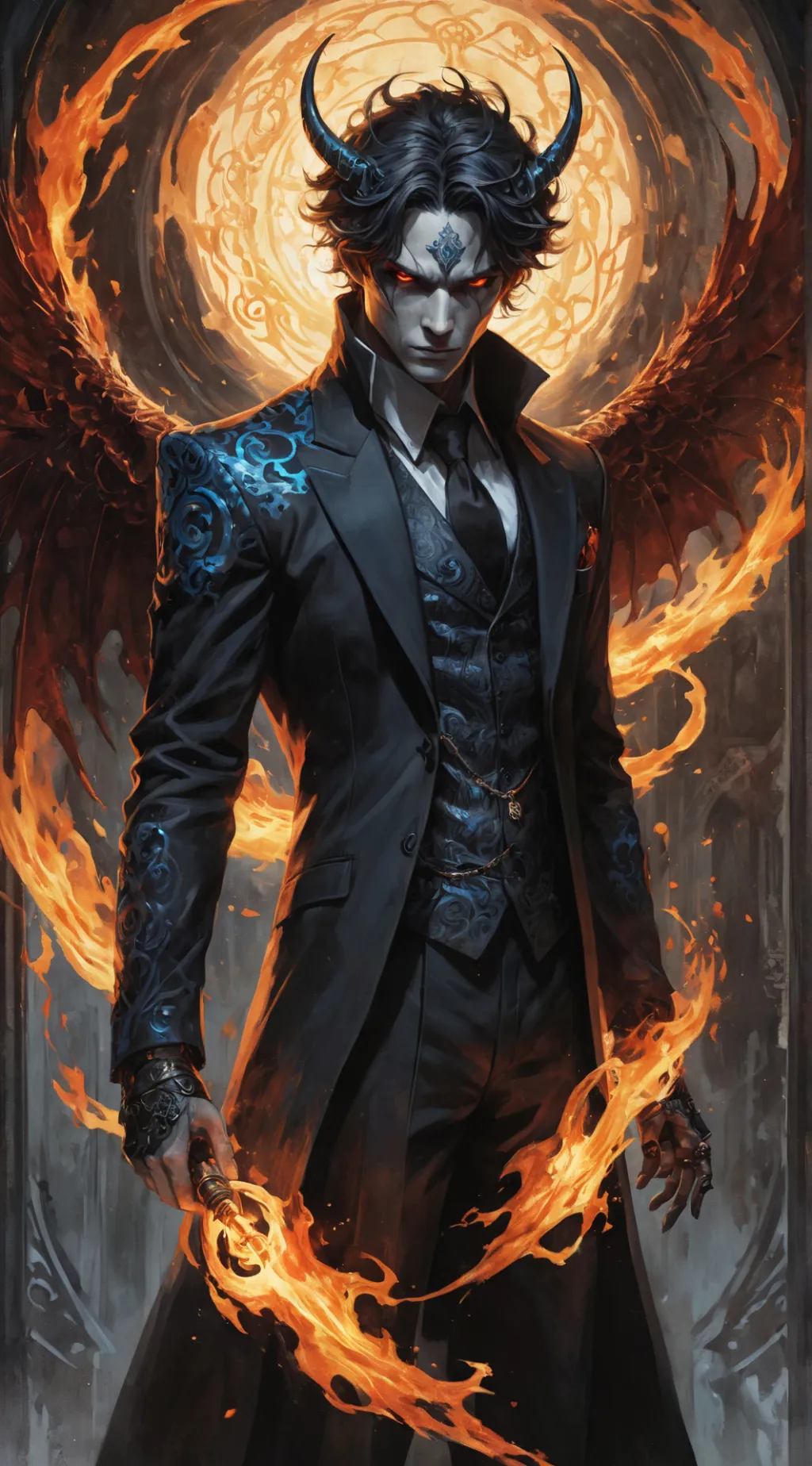 ai character: Azrael background