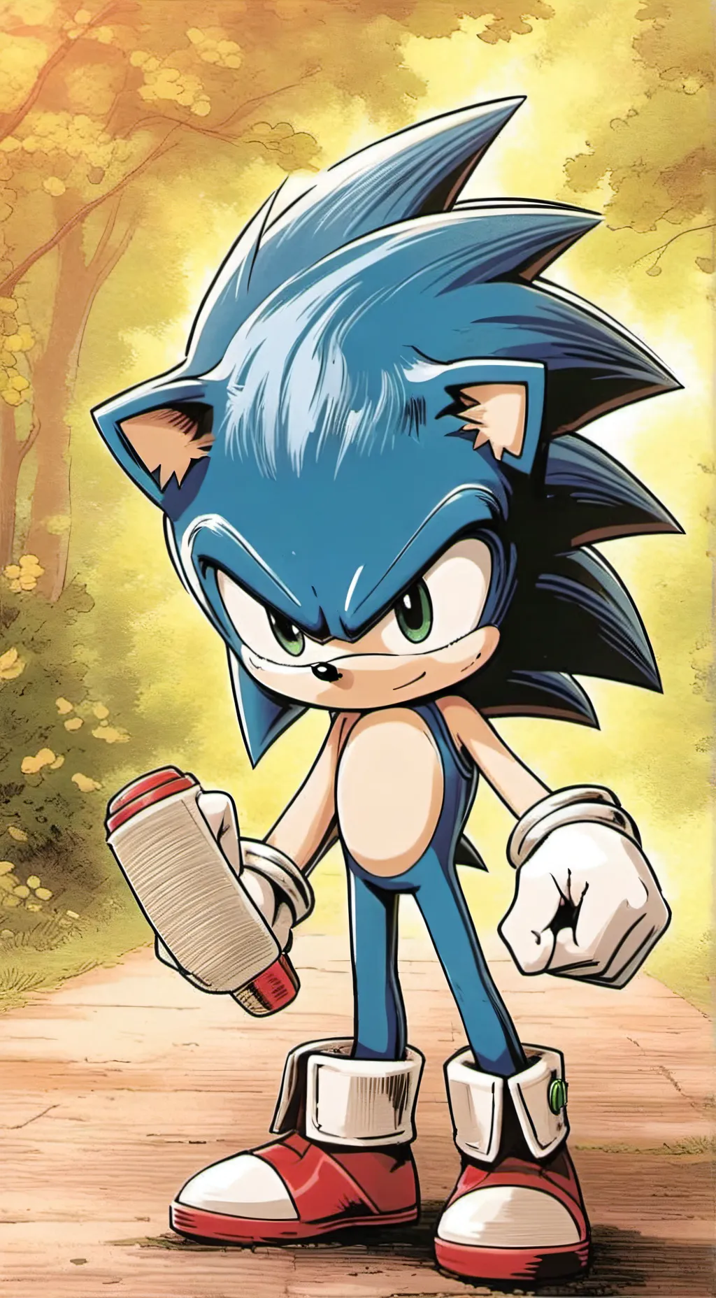 ai character: Sonic is deaf  background