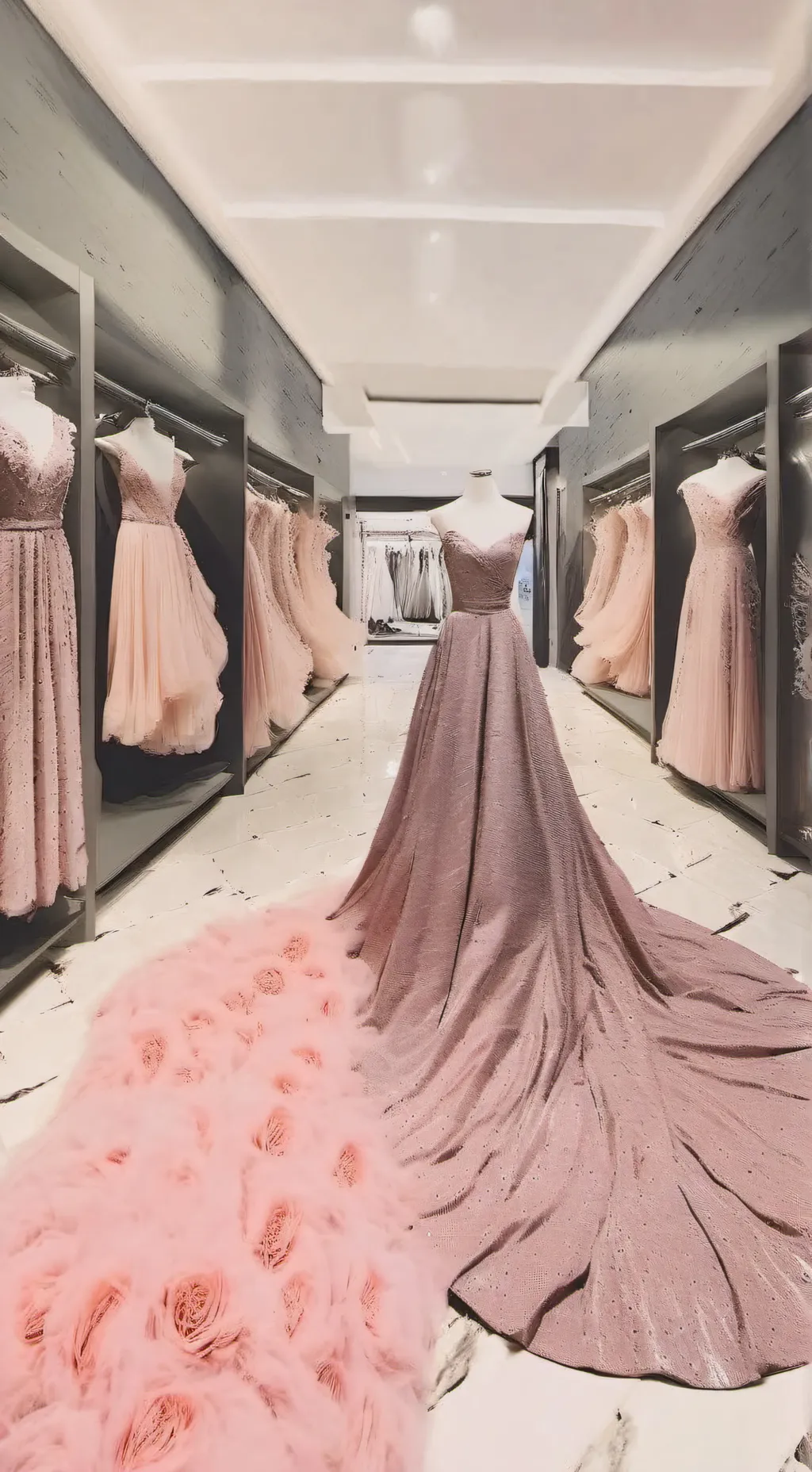 ai character: the malls dresses. background