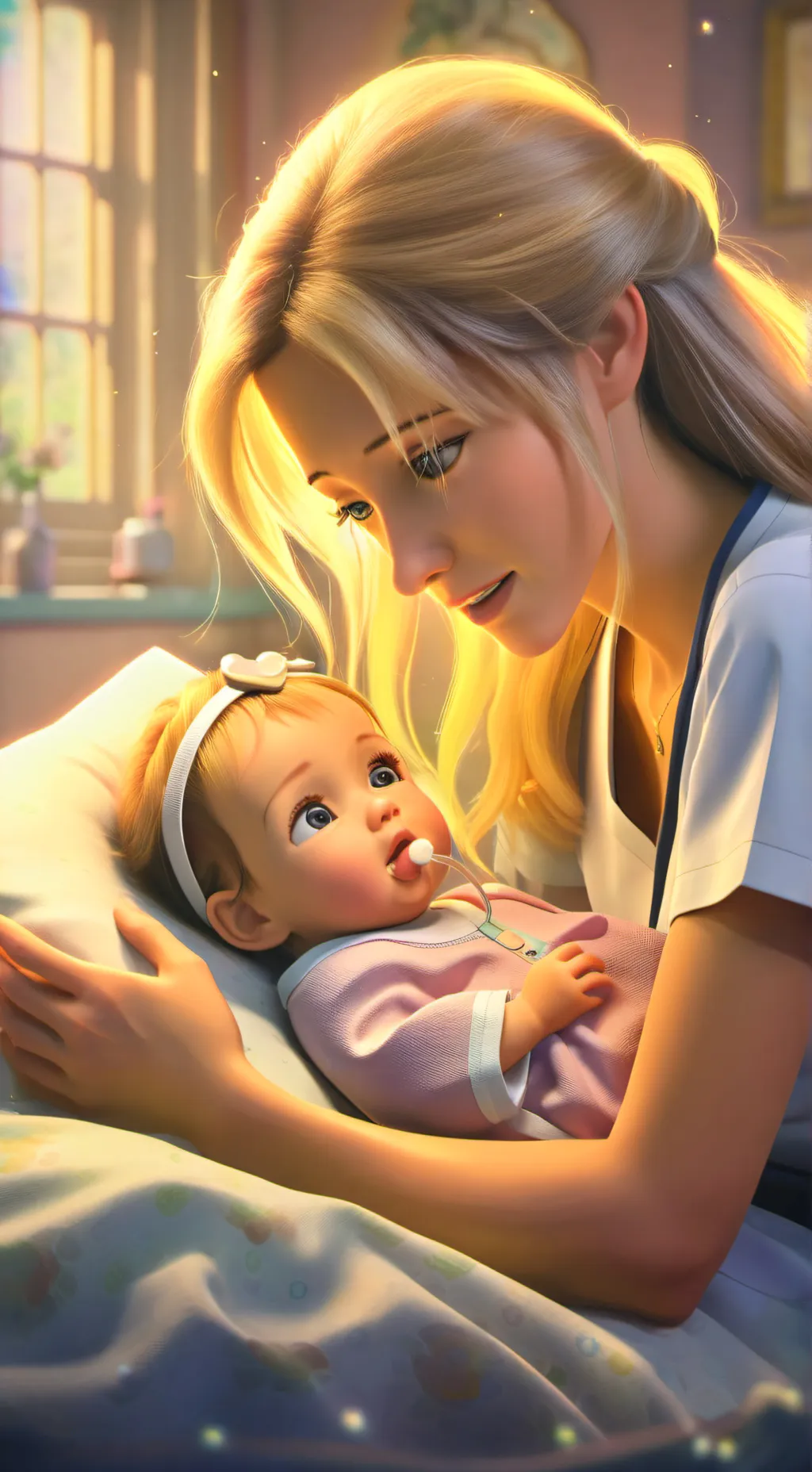 ai character: ur baby background