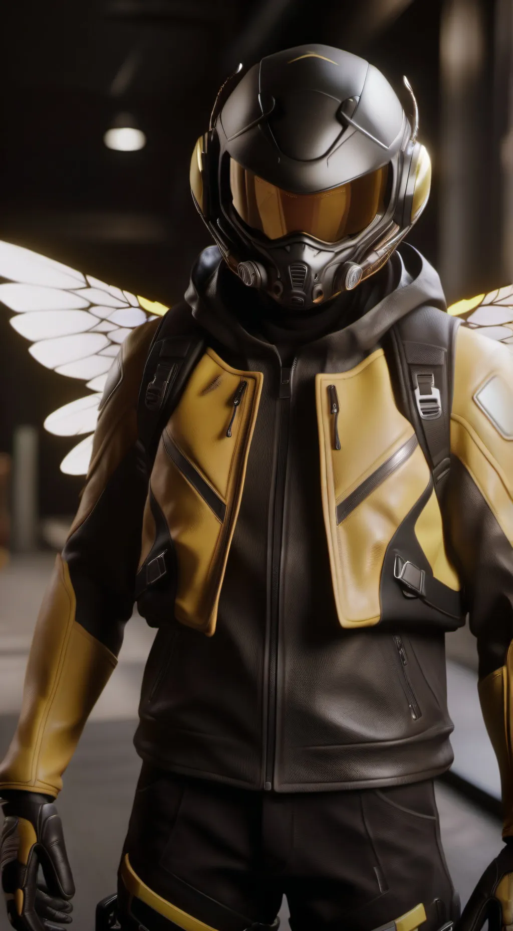 ai character: HawkWasp background