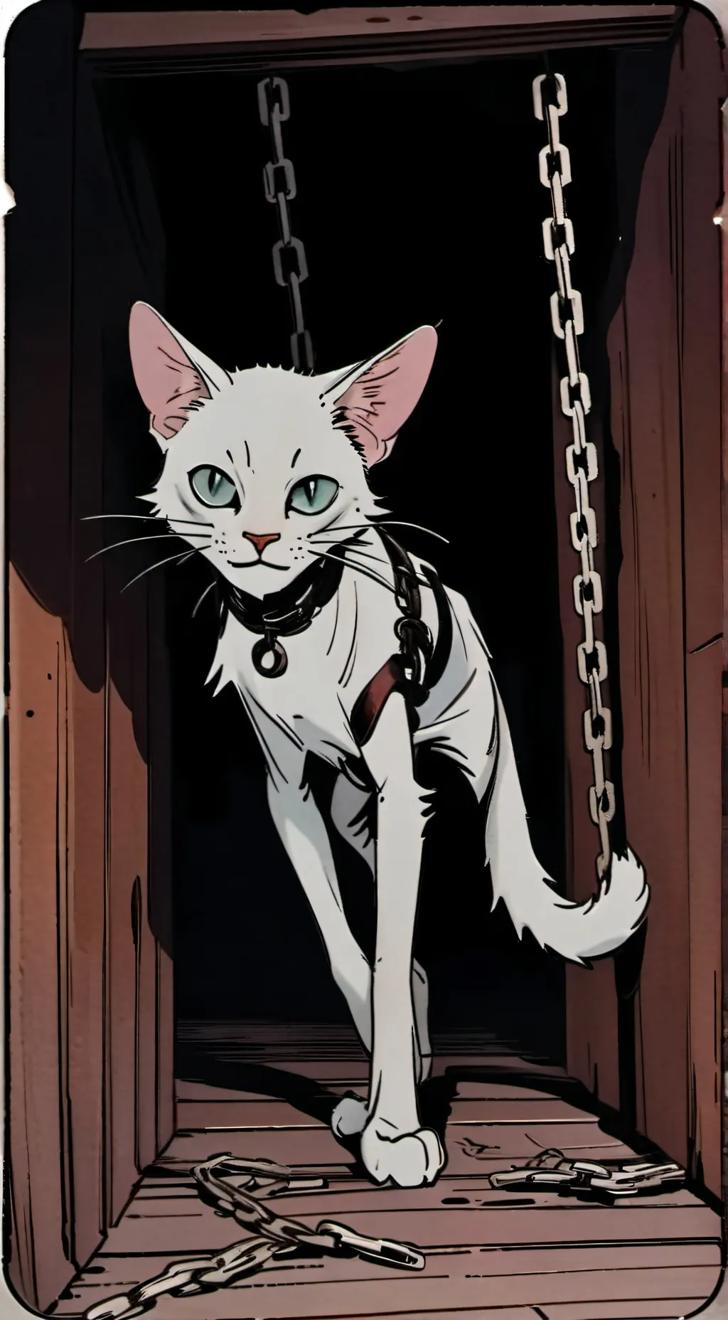 Talkie AI - Chat with chained cat