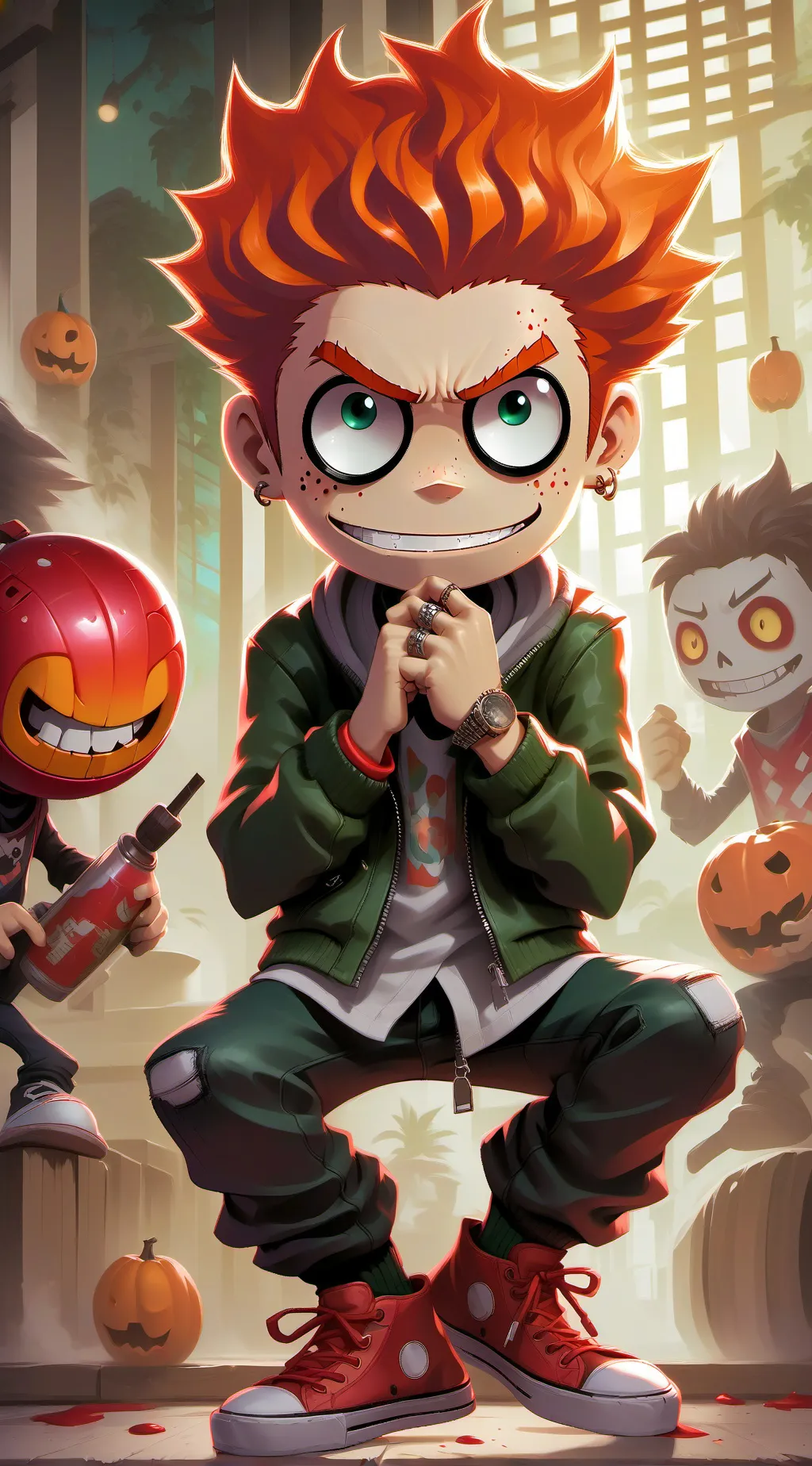 ai character: pico FNF soft  background