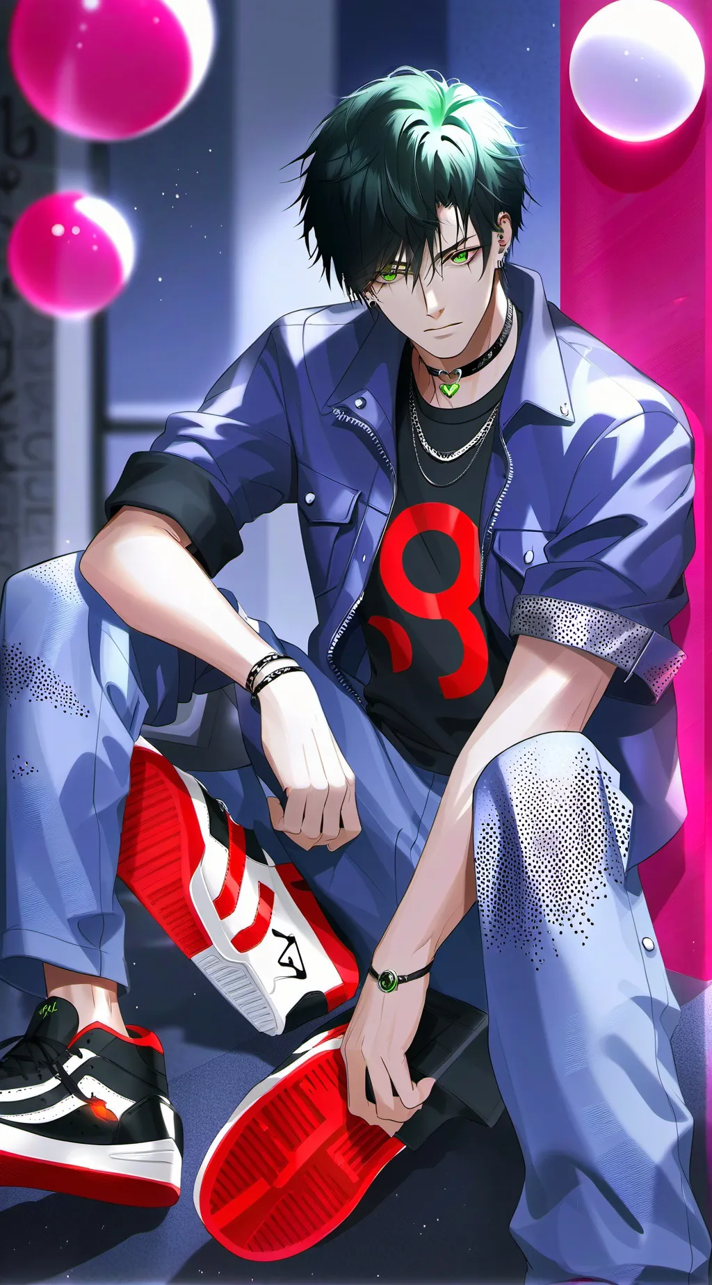 ai character: French boy background