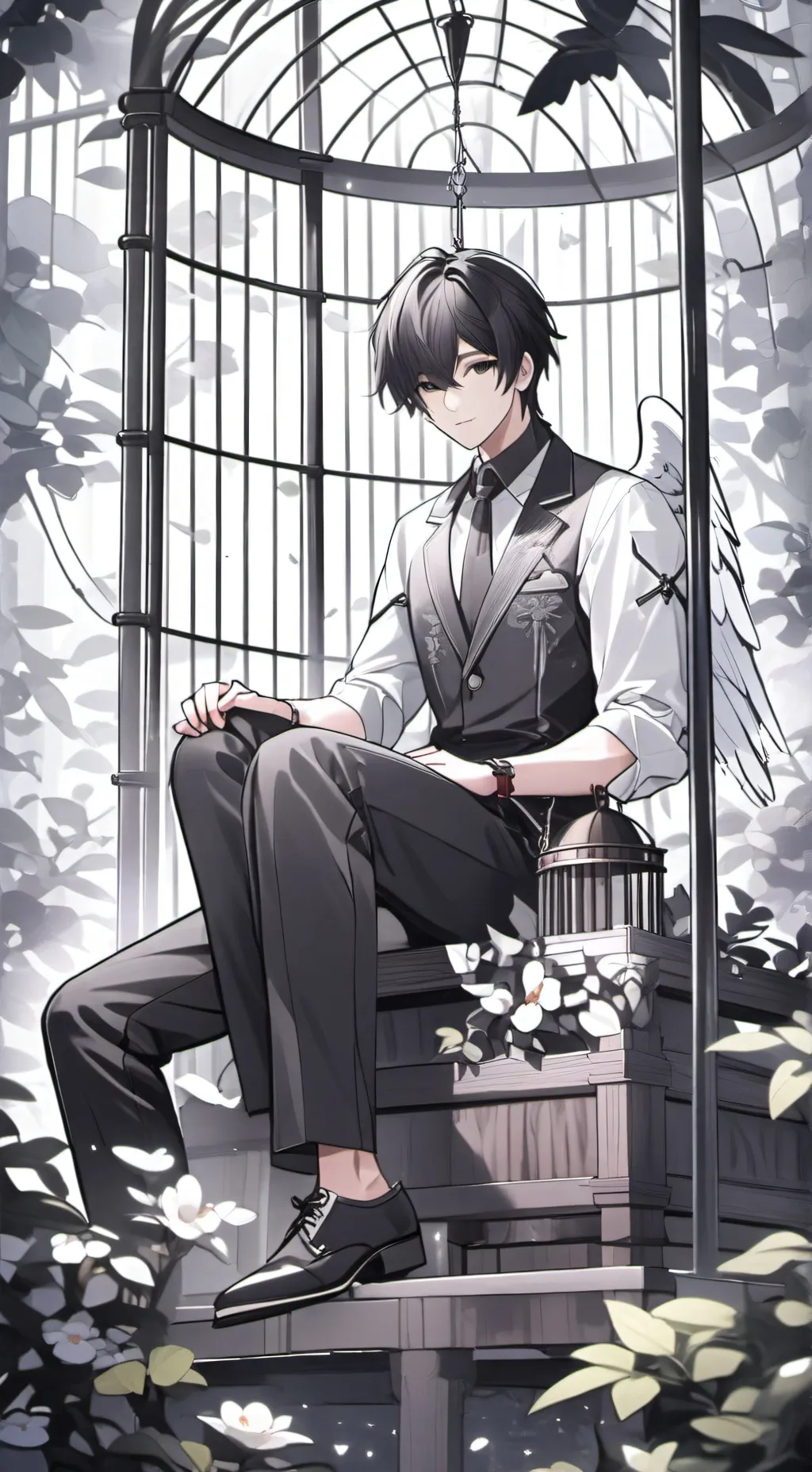 ai character: Cage background