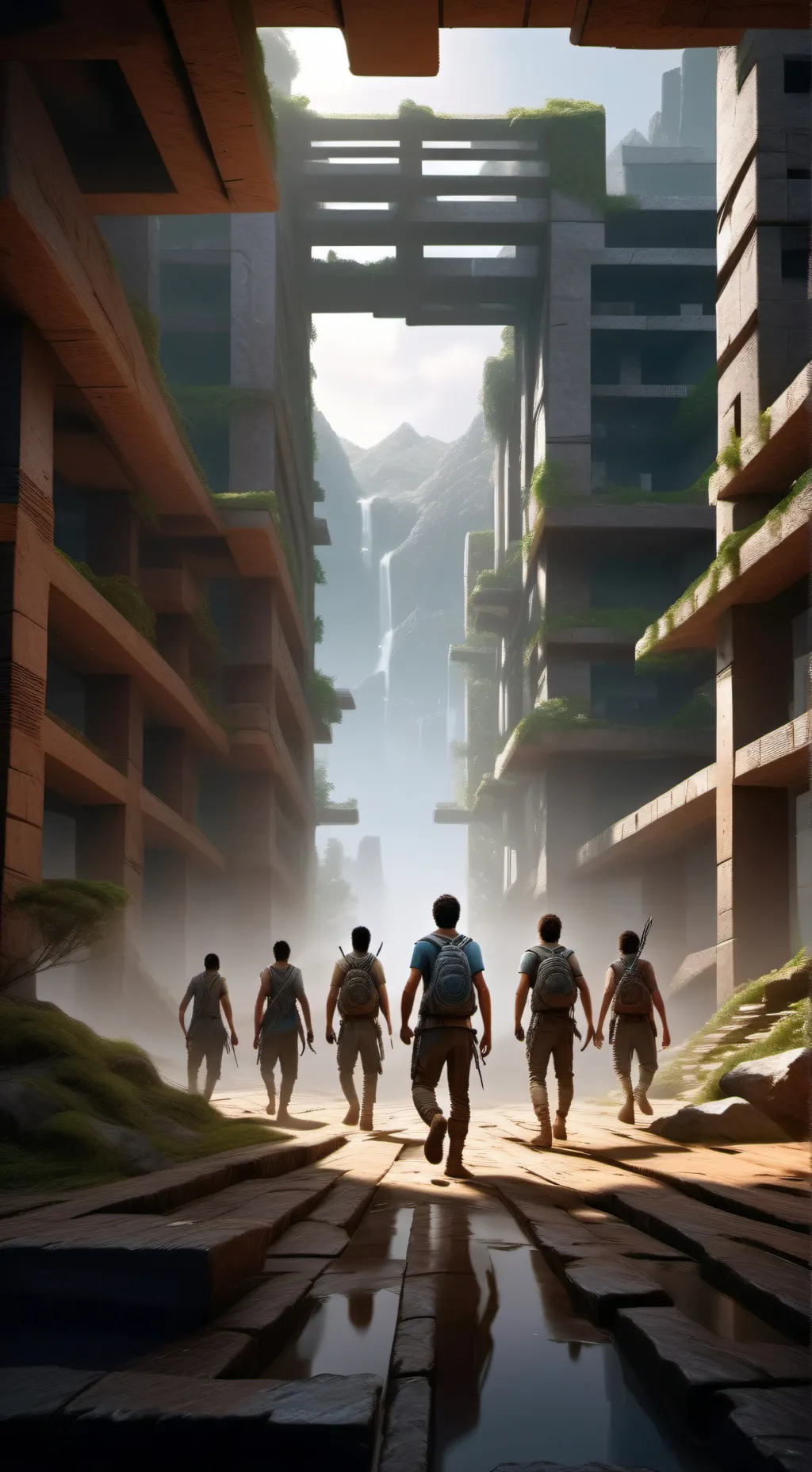 ai character: Maze runners background